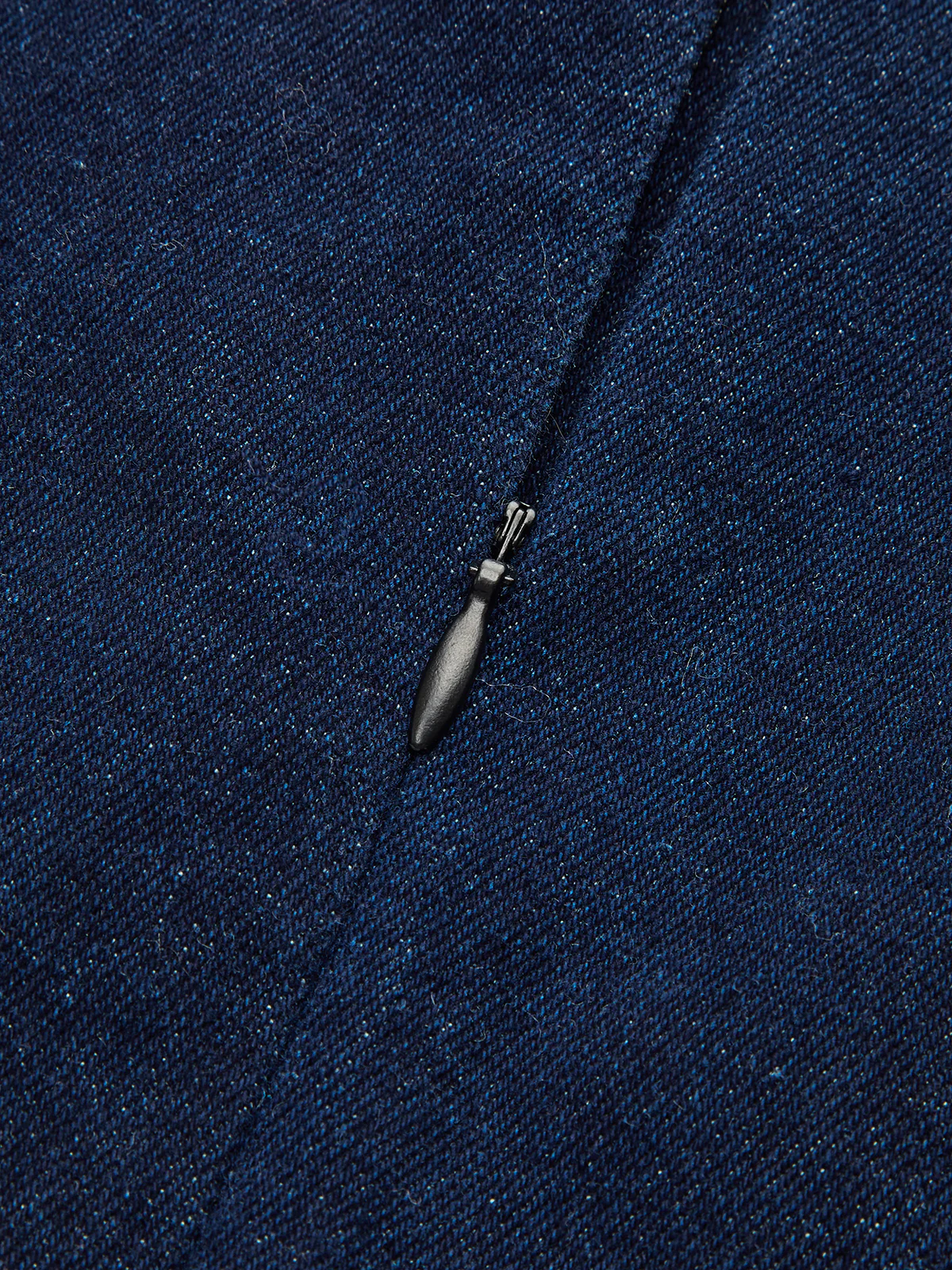 Double-Breasted Denim Sleeveless Mini Dress - Image 4