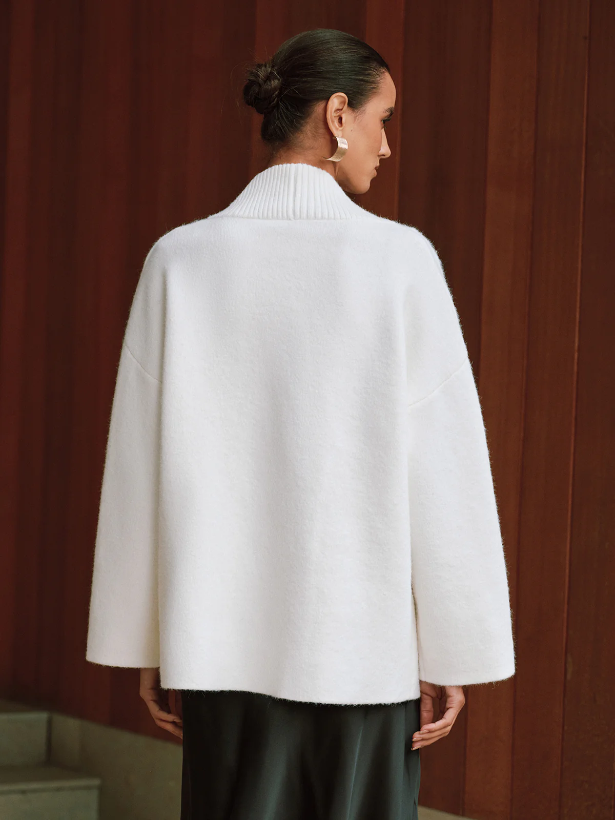 Double-Breasted Oversized Cardigan - Image 6