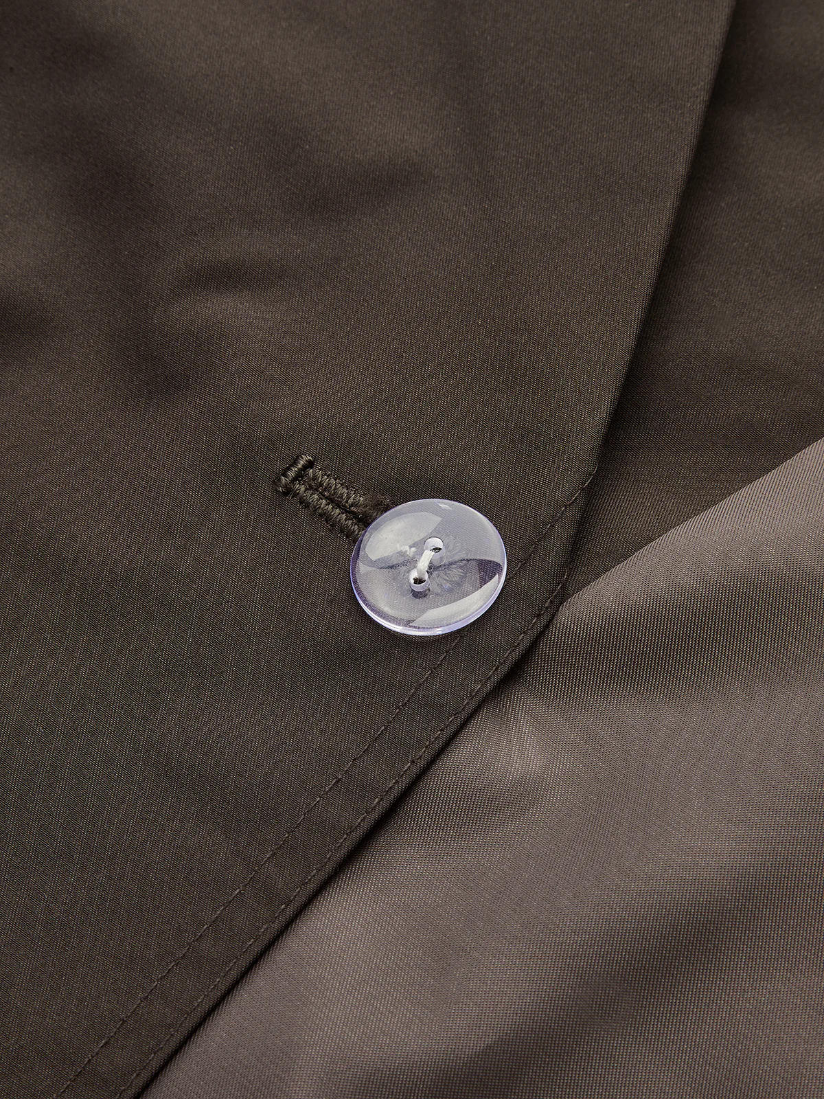 Double-Button Cropped Trench Coat - Image 4