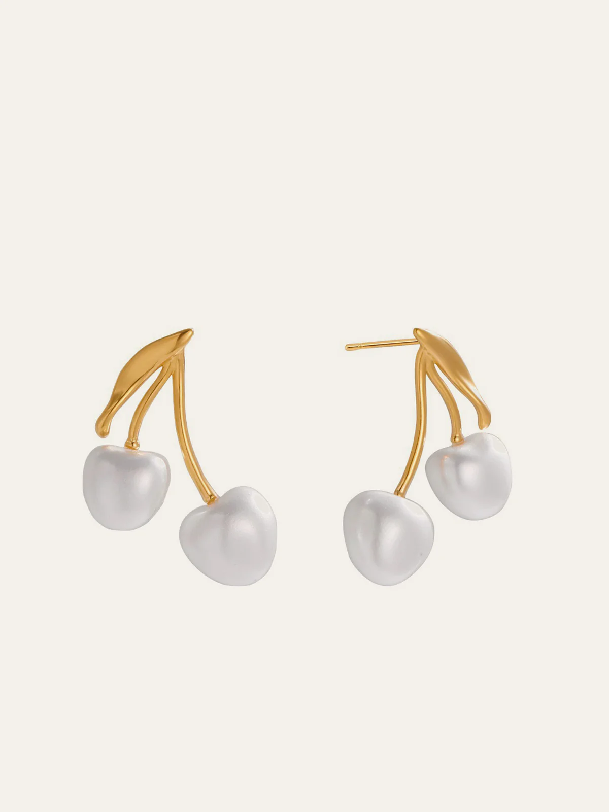 Double-Cherry Drop Earrings - Image 2