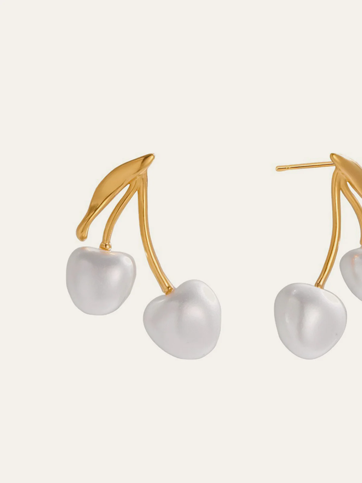 Double-Cherry Drop Earrings - Image 3