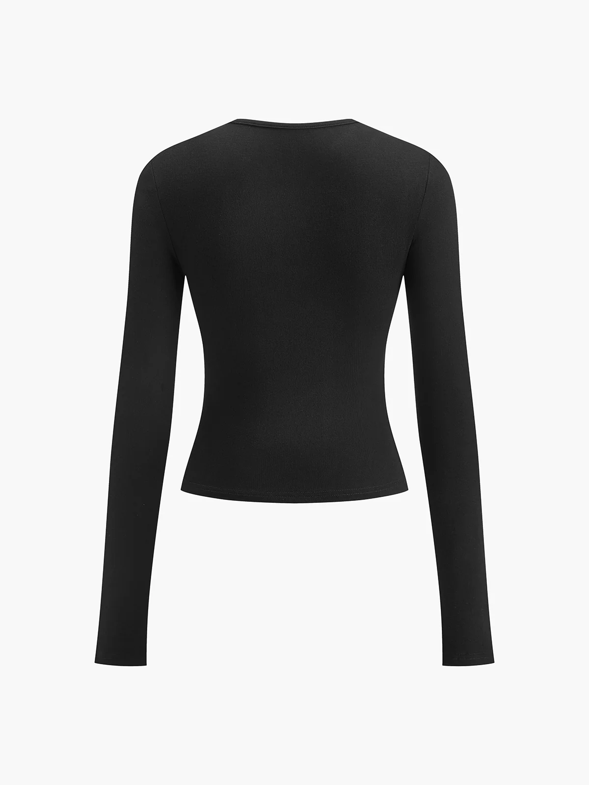Double Keyholes Long Sleeve Top - Image 6