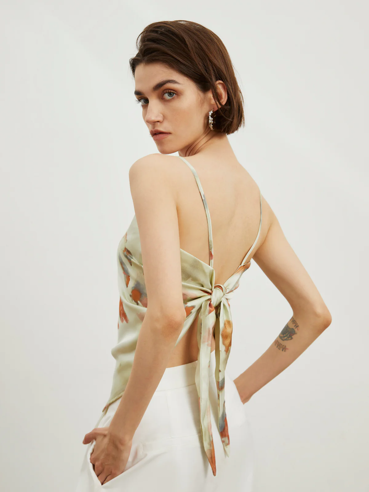 Double Sided Tie Dye Satin Cami Top - Image 5