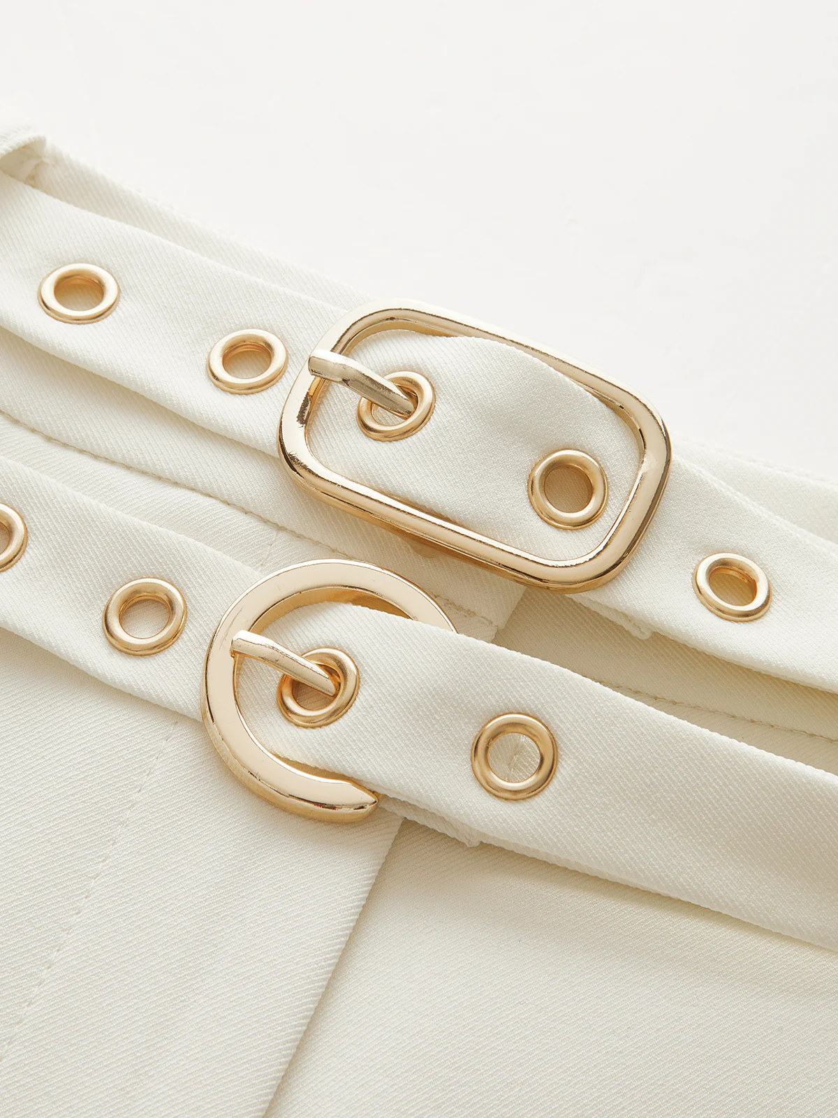 Double-Waistband Belted Straight-Leg Pants - Image 4