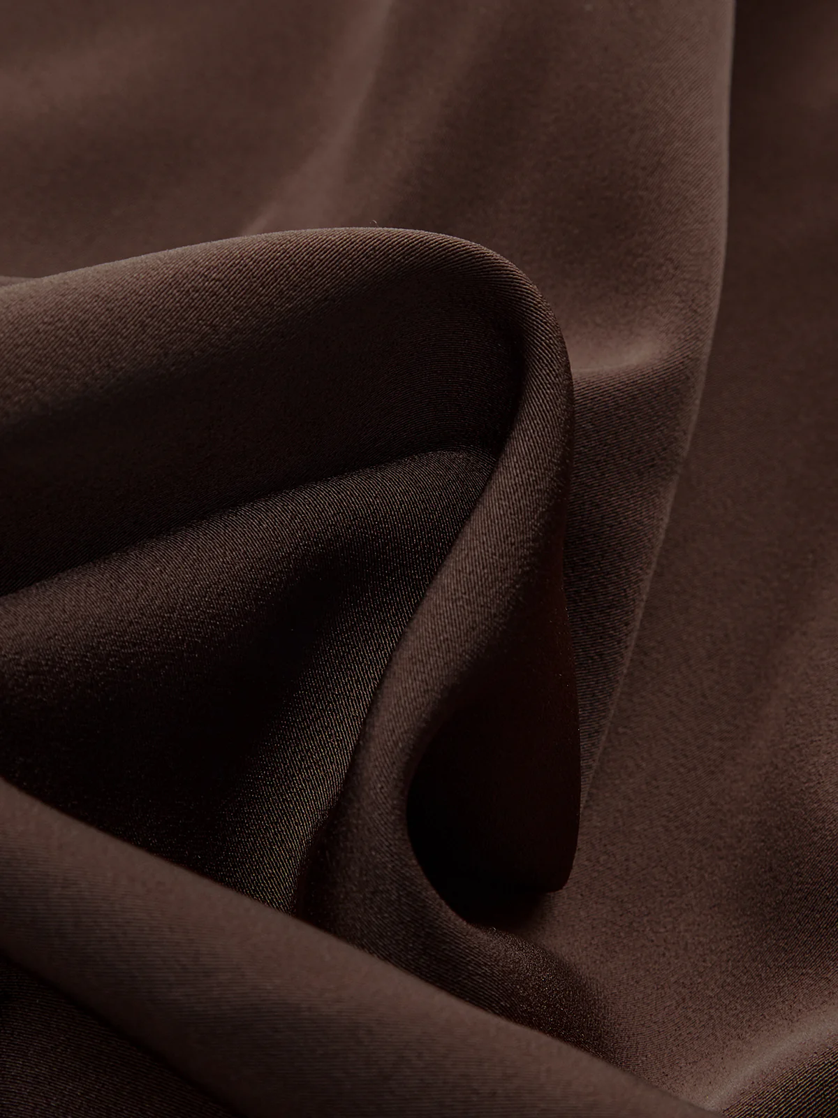 Draped Satin Stand Collar Blouse - Image 2