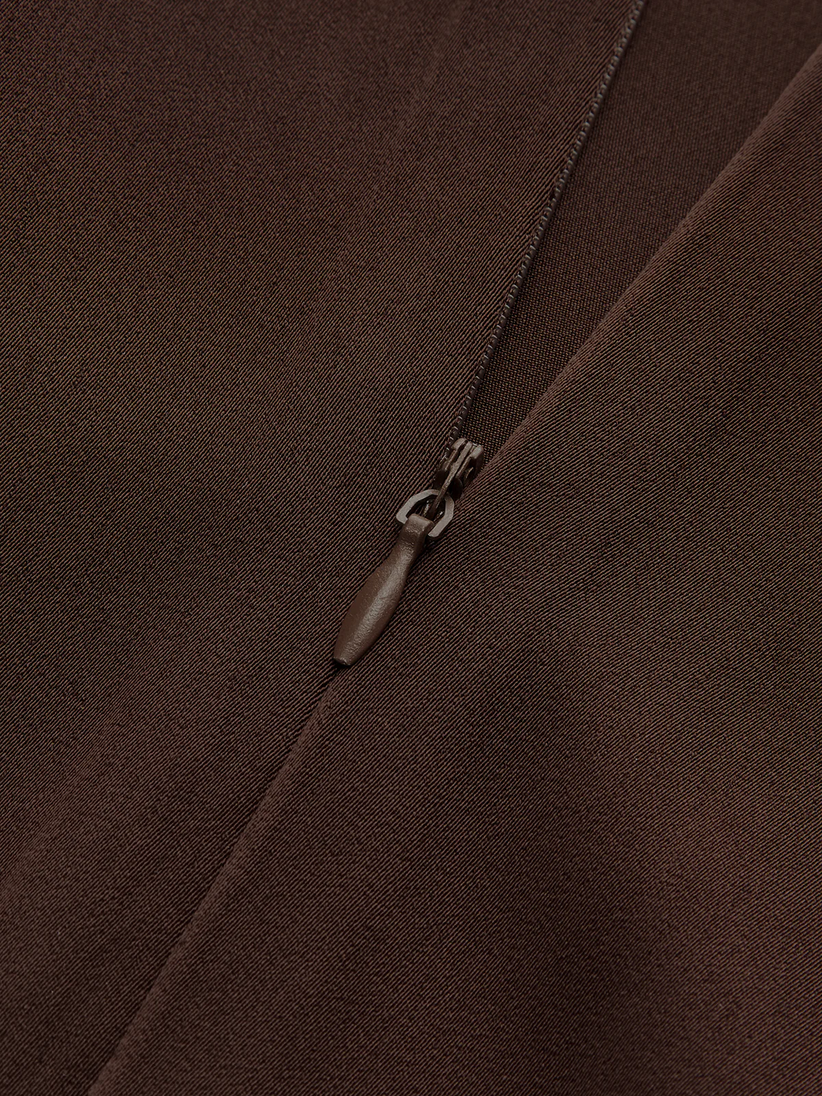 Draped Satin Stand Collar Blouse - Image 3