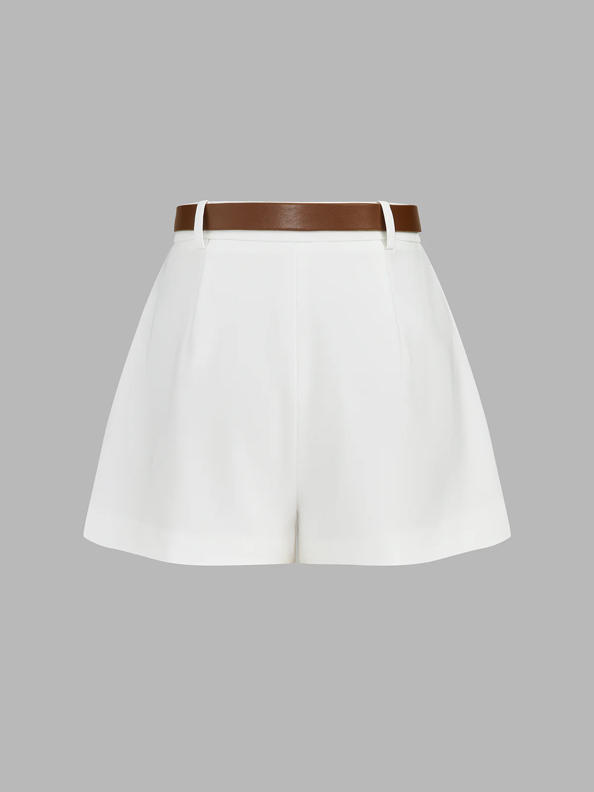 Draped Sleeveless Top & Belted Shorts Set - Image 4