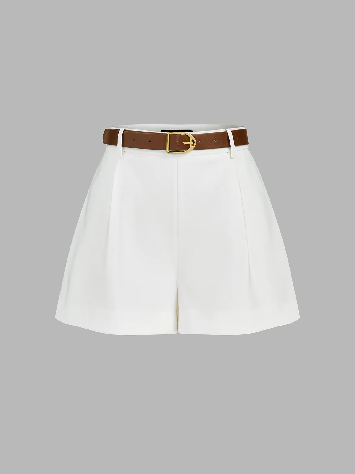 Draped Sleeveless Top & Belted Shorts Set - Image 5