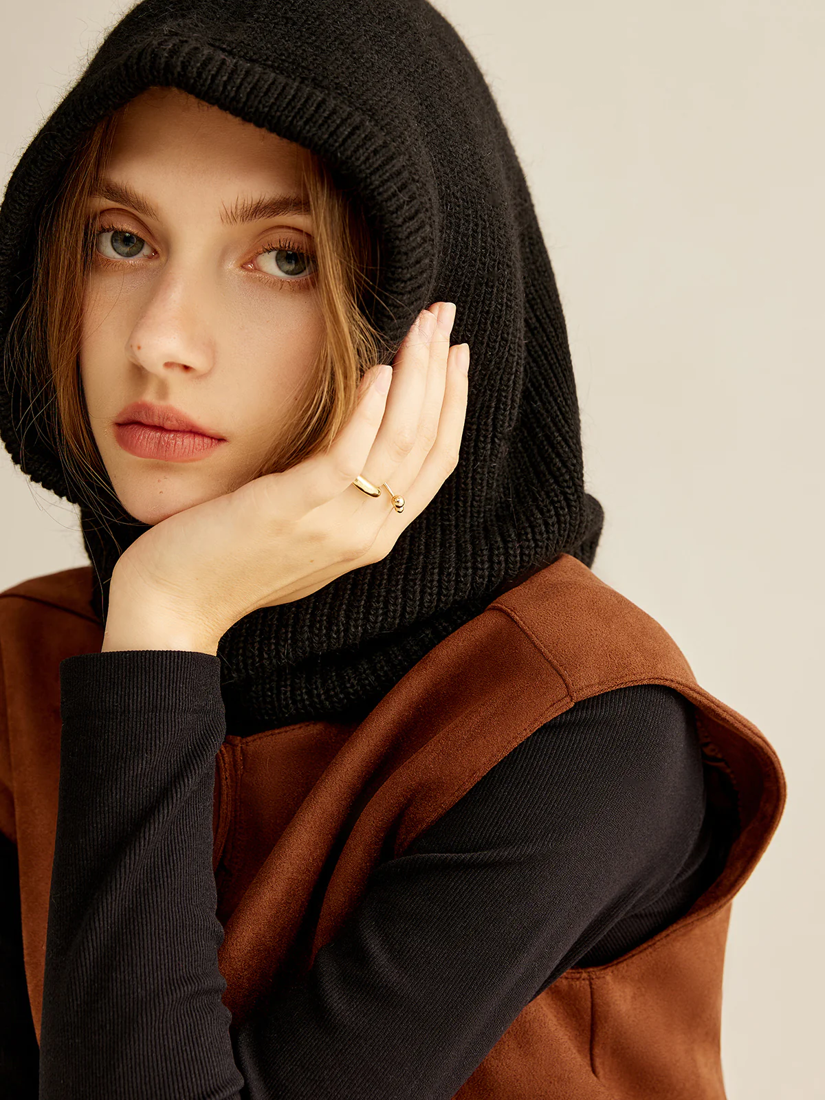 Drawstring Warm Balaclava Hat - Image 5