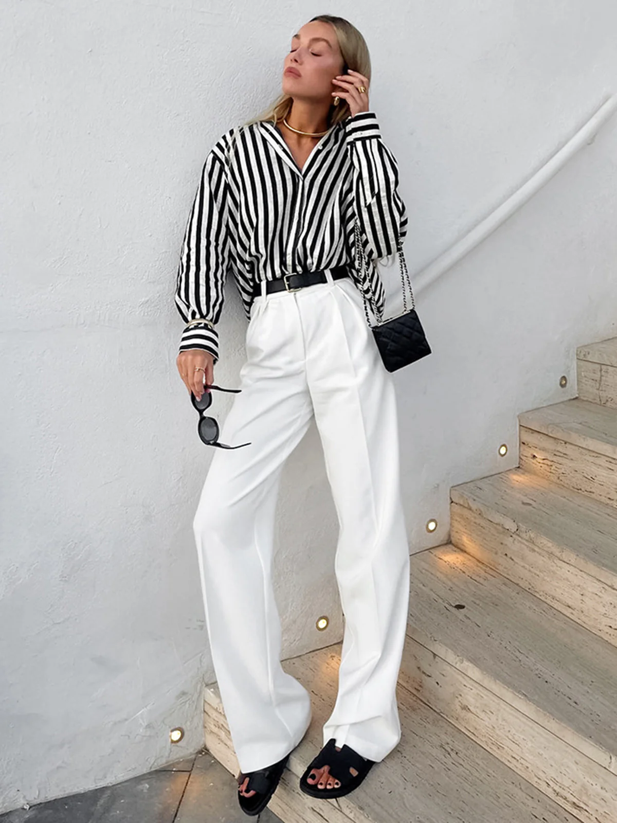 Effortless Pinstripe Shirt - Image 3