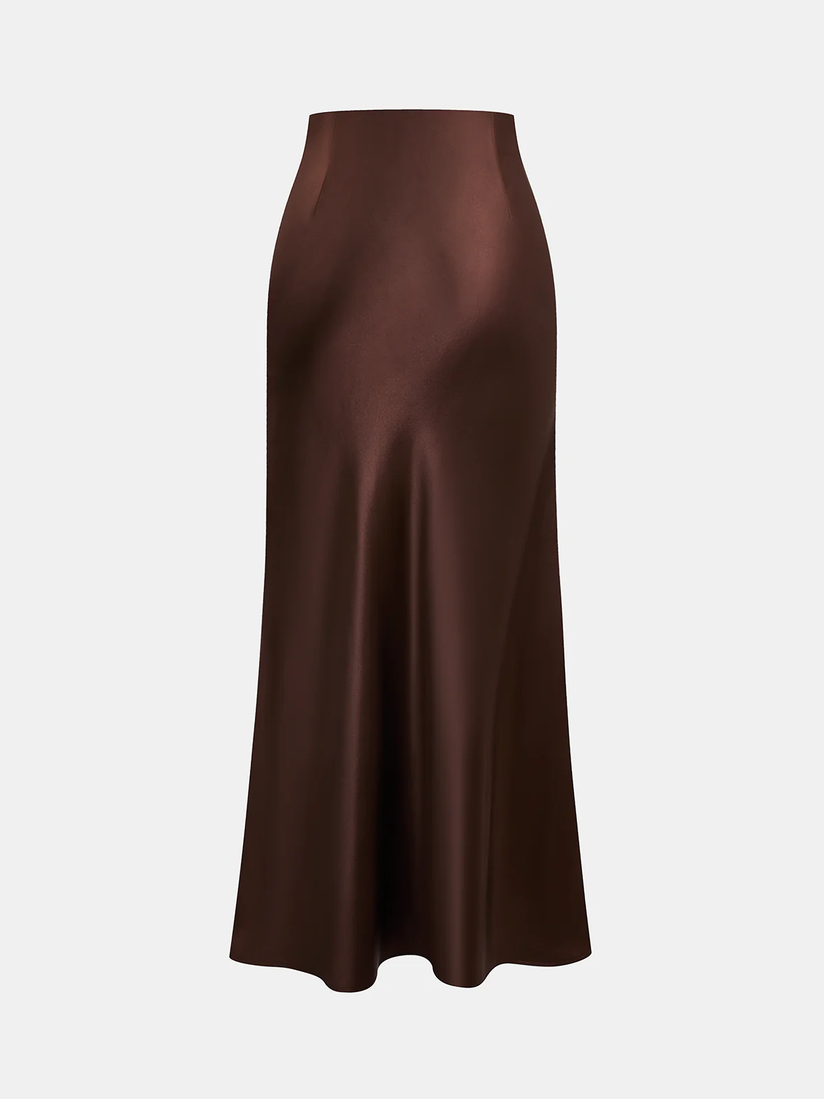 Elastic-Waist Satin Mermaid Maxi Skirt - Image 2