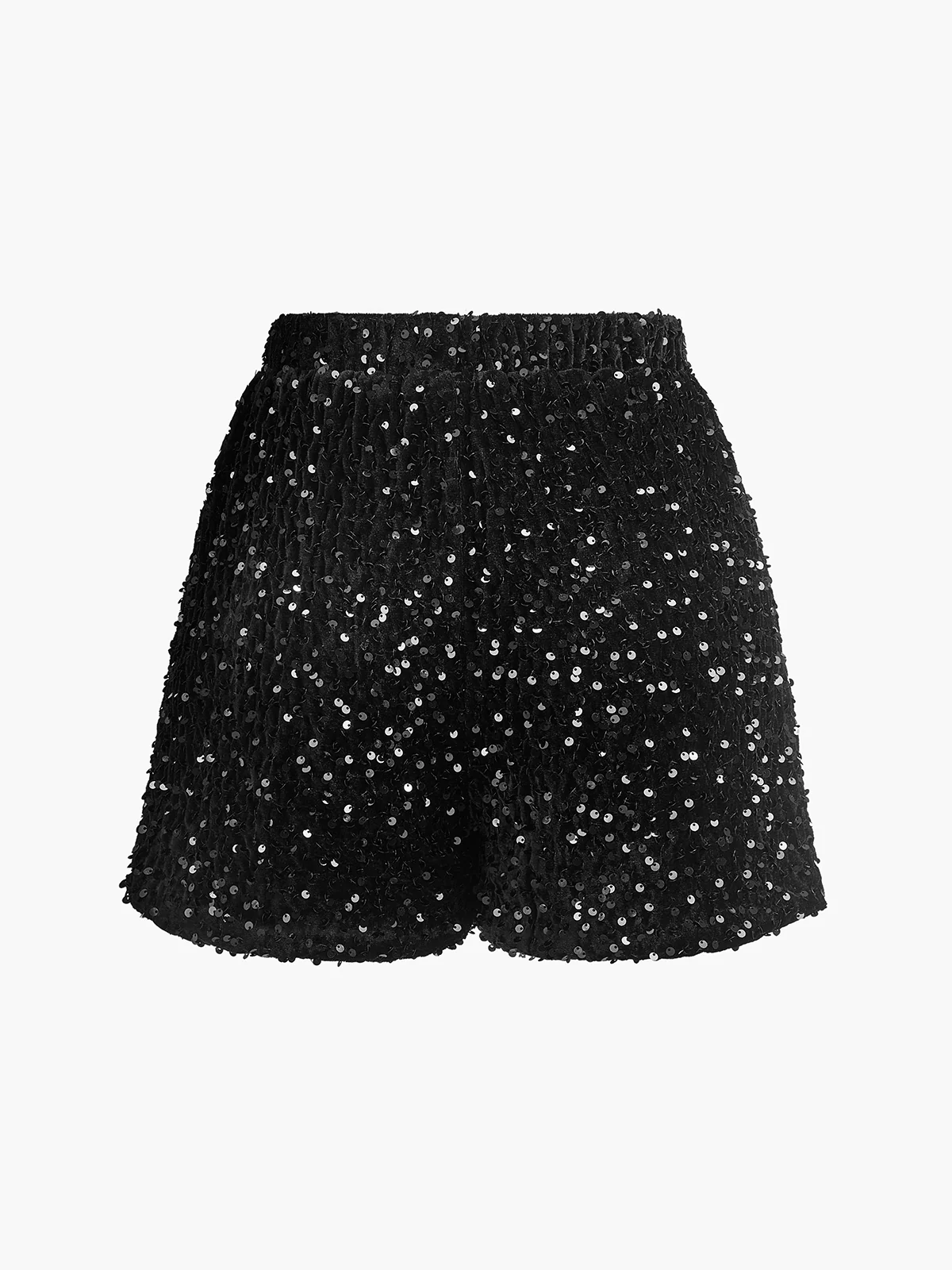 Elastic Waist Sequins Shorts - Image 10