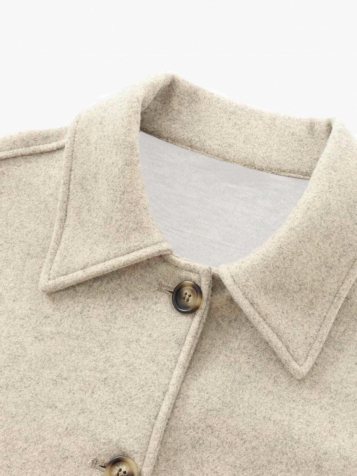 Elegant Breasted Lapel Jacket - Image 3