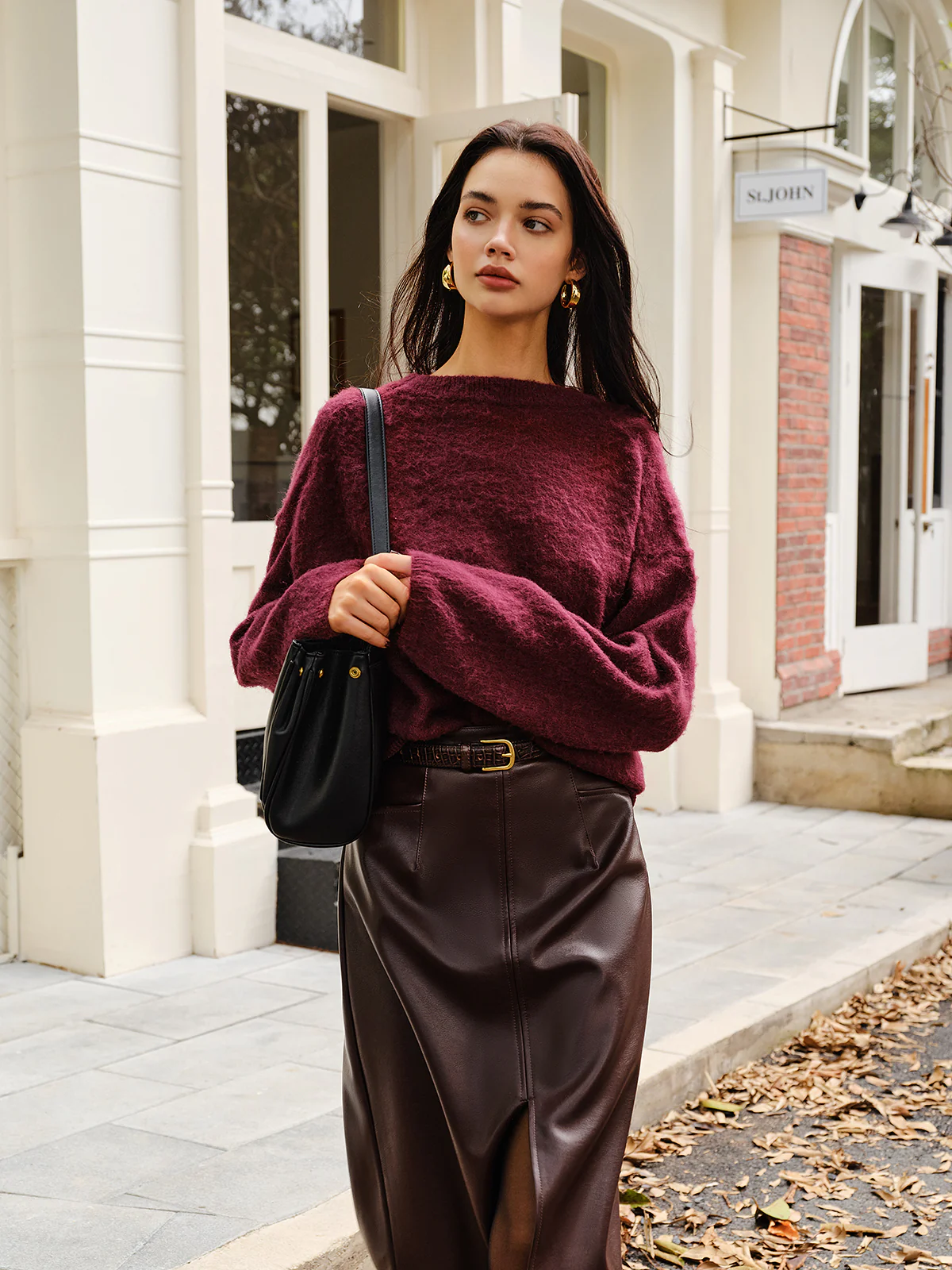 Elegant Plain Minky Sweater - Image 4