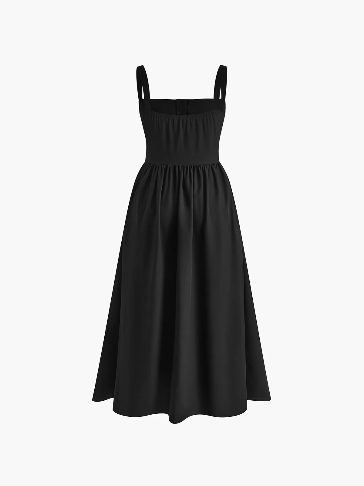Elegant Sleeveless Square Neck Midi Dress - Image 2