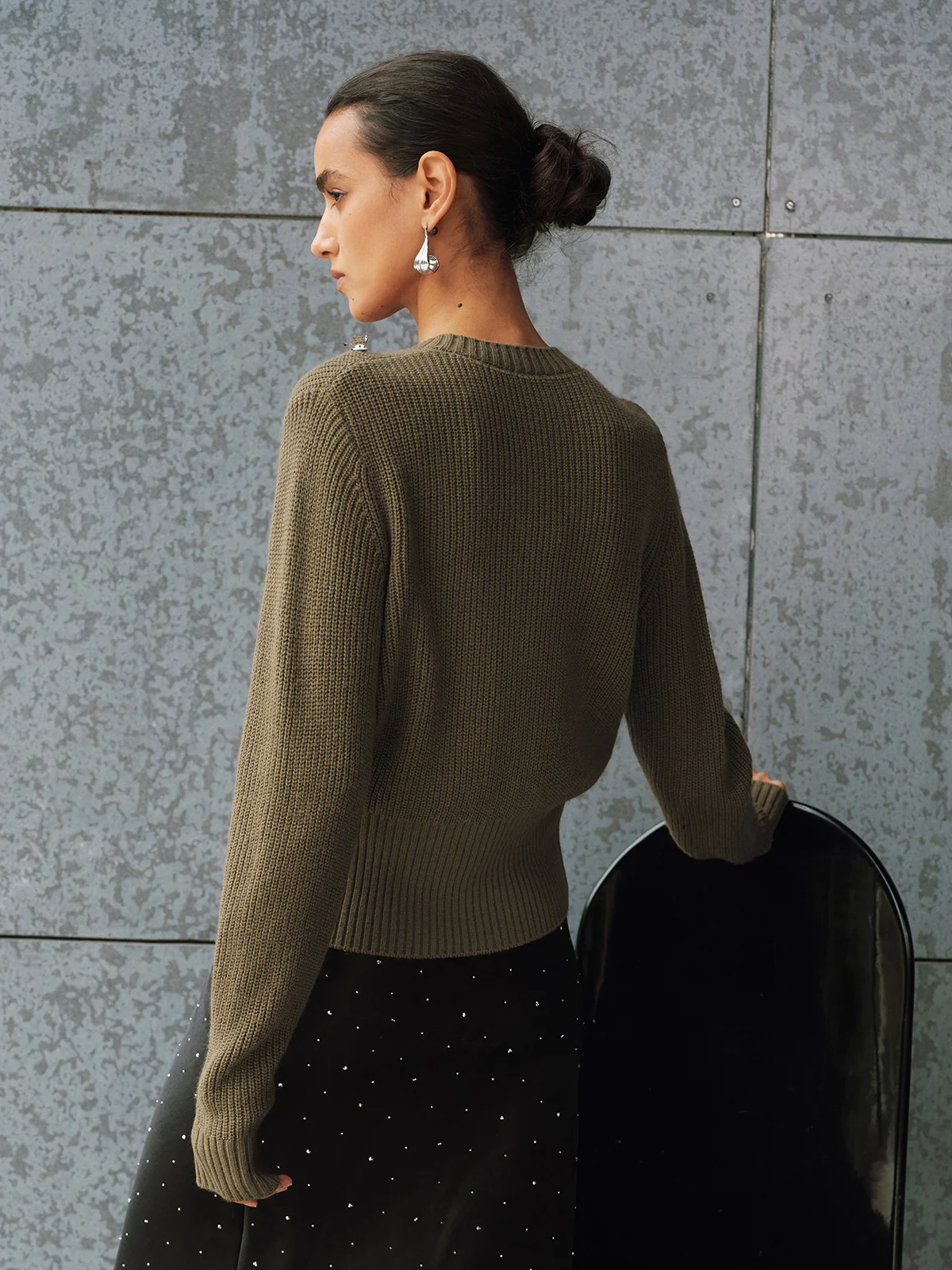 Embellished Button-Front Knit Cardigan - Image 6
