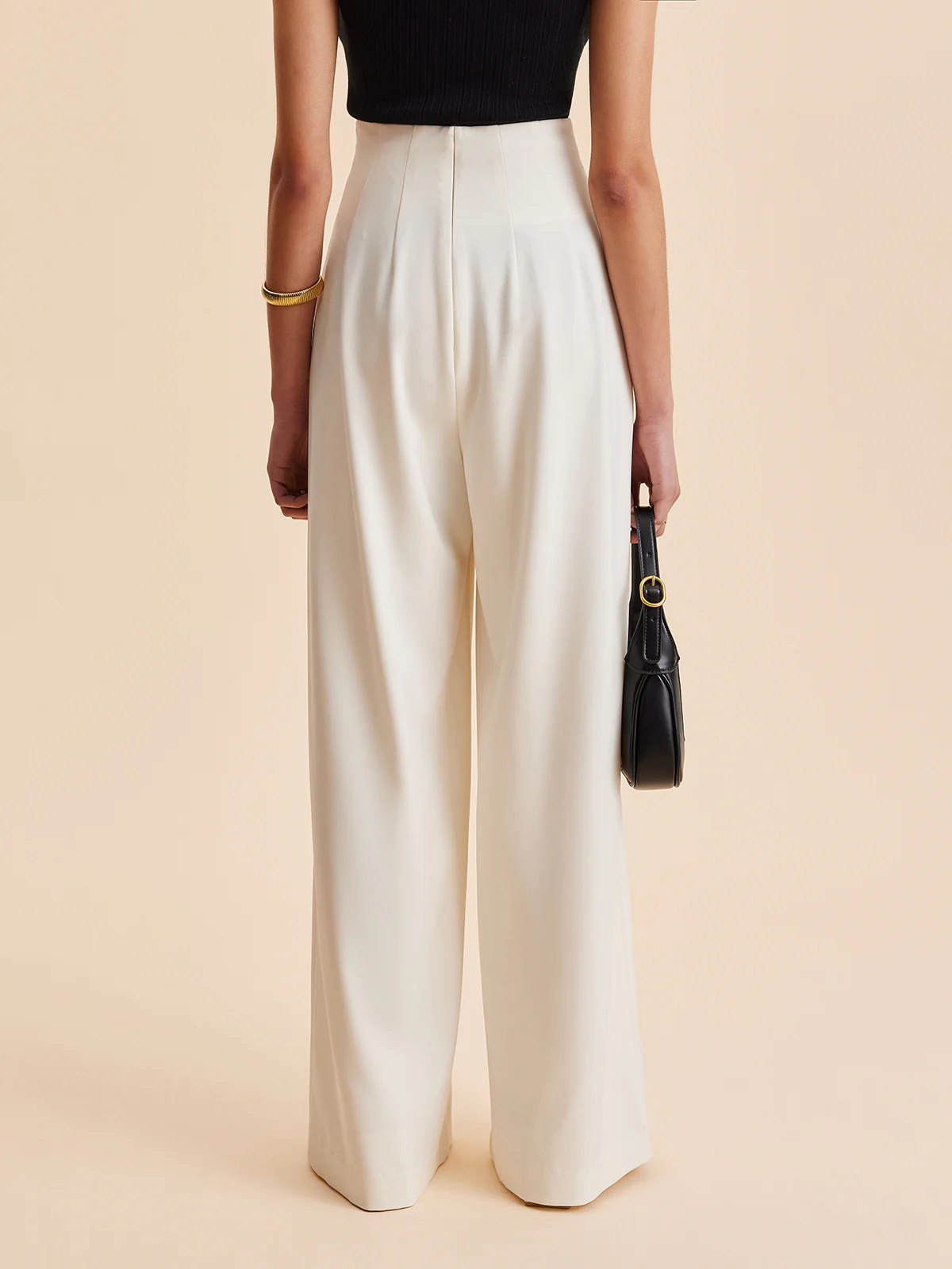Embellished High-Waist Wide-Leg Pants - Image 5