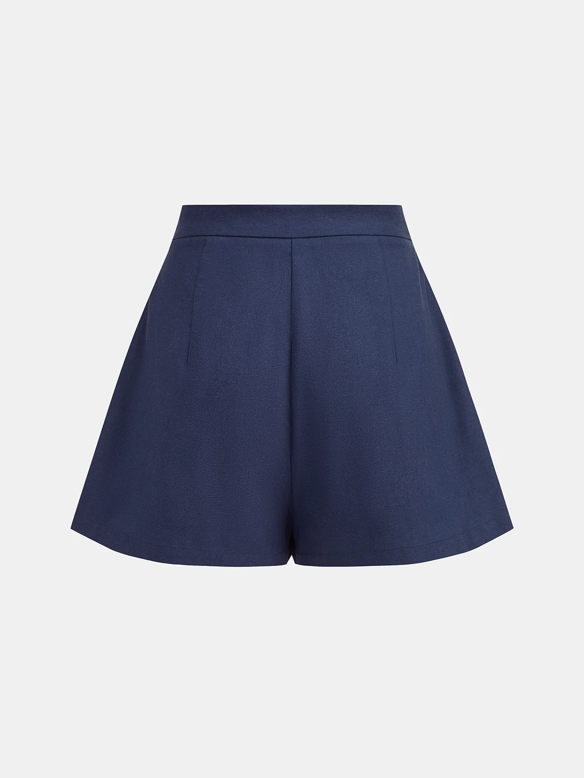 Embossed Button Pleated Skort - Image 2