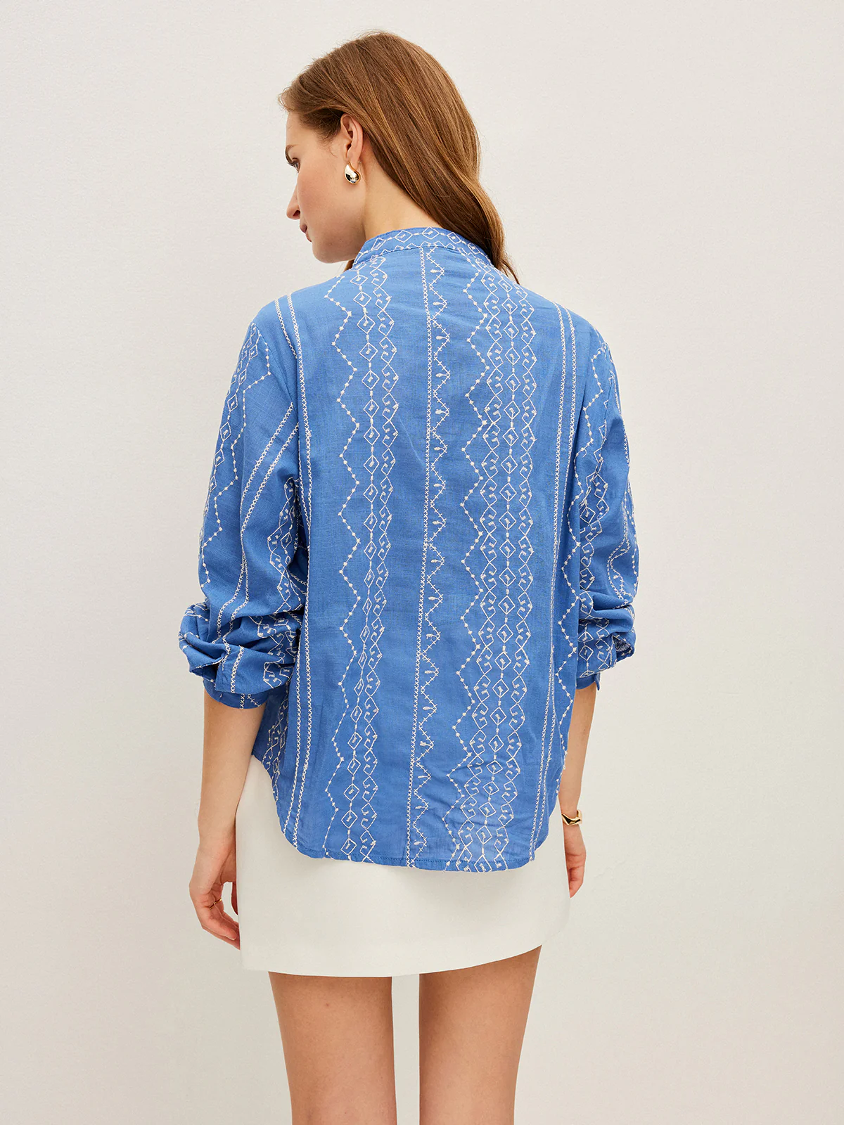 Embroidered Button-Down Shirt - Image 5
