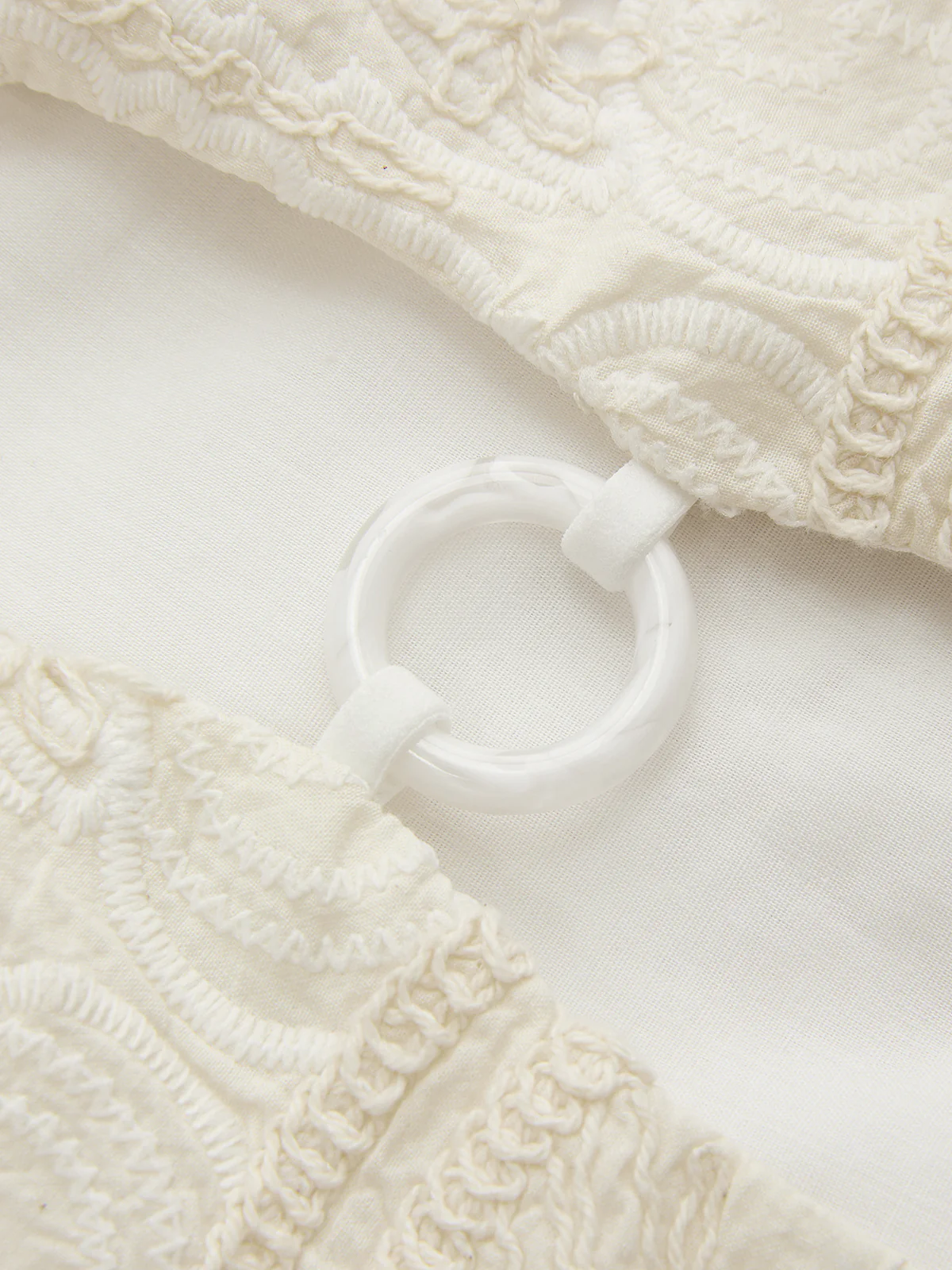 Embroidered Cotton Blend Halter Tank Top - Image 3
