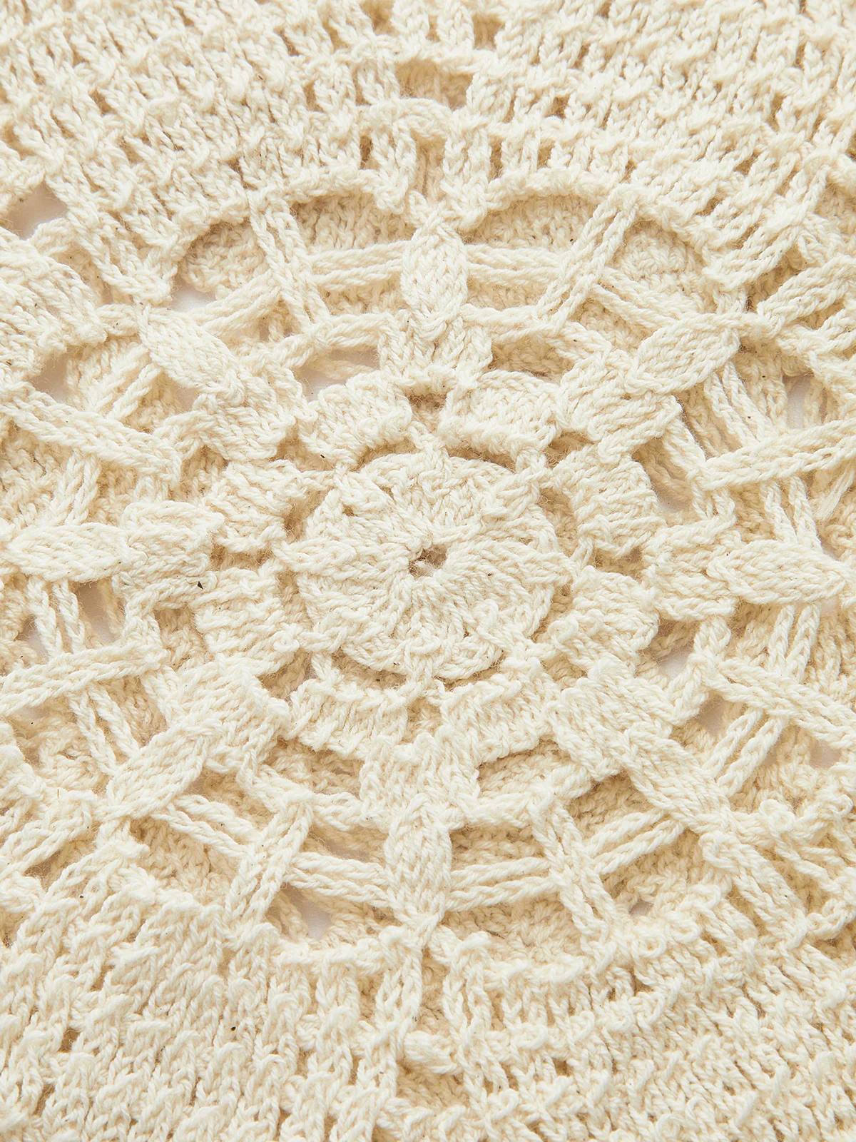 Sheer Sleeveless Crochet Top - Image 2