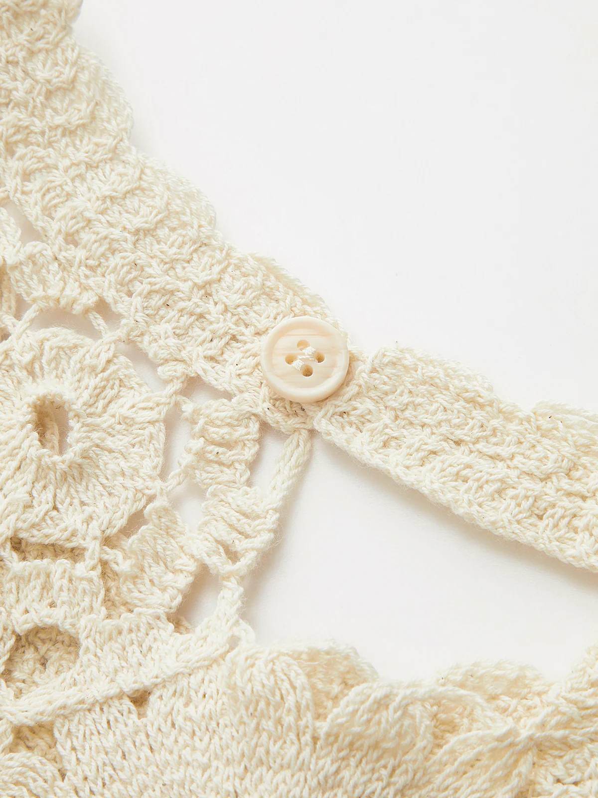 Sheer Sleeveless Crochet Top - Image 3