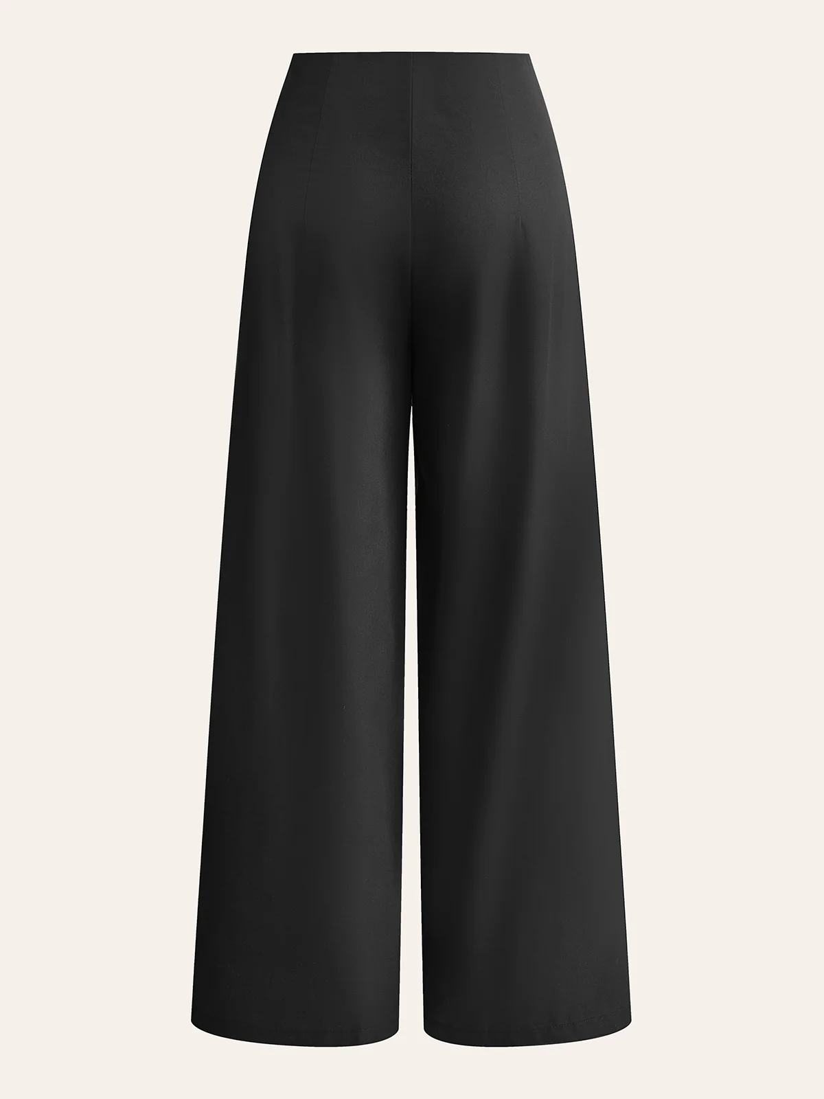 Embroidered High-Waist Wide-Leg Pants - Image 2