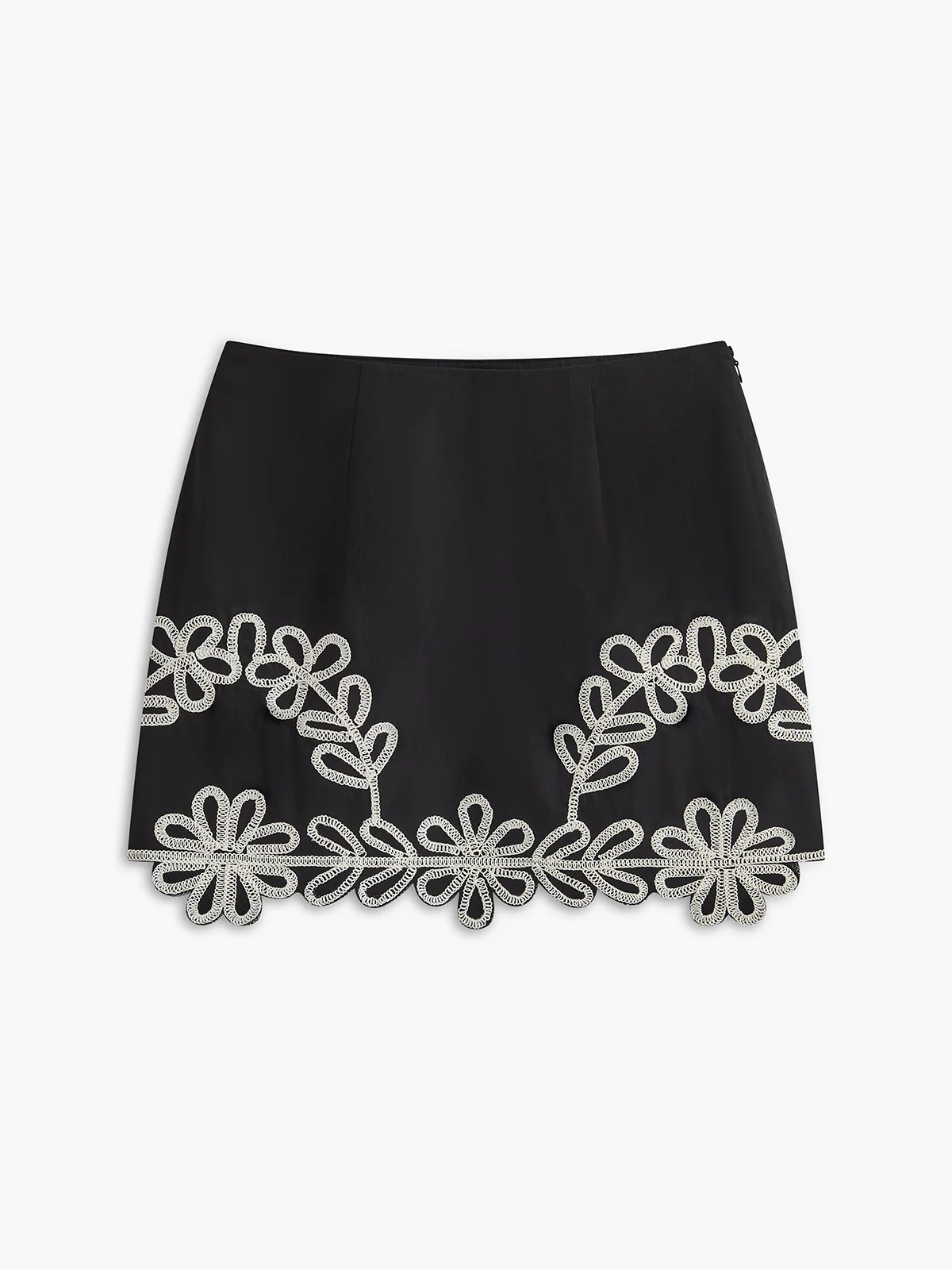 Embroidery Sleeveless Zipper Skirt Set - Image 8