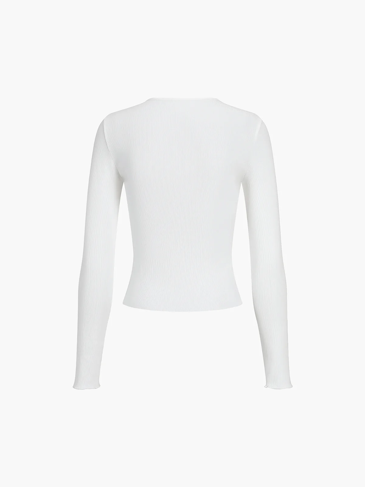 Everyday Rib Long Sleeve Top - Image 3