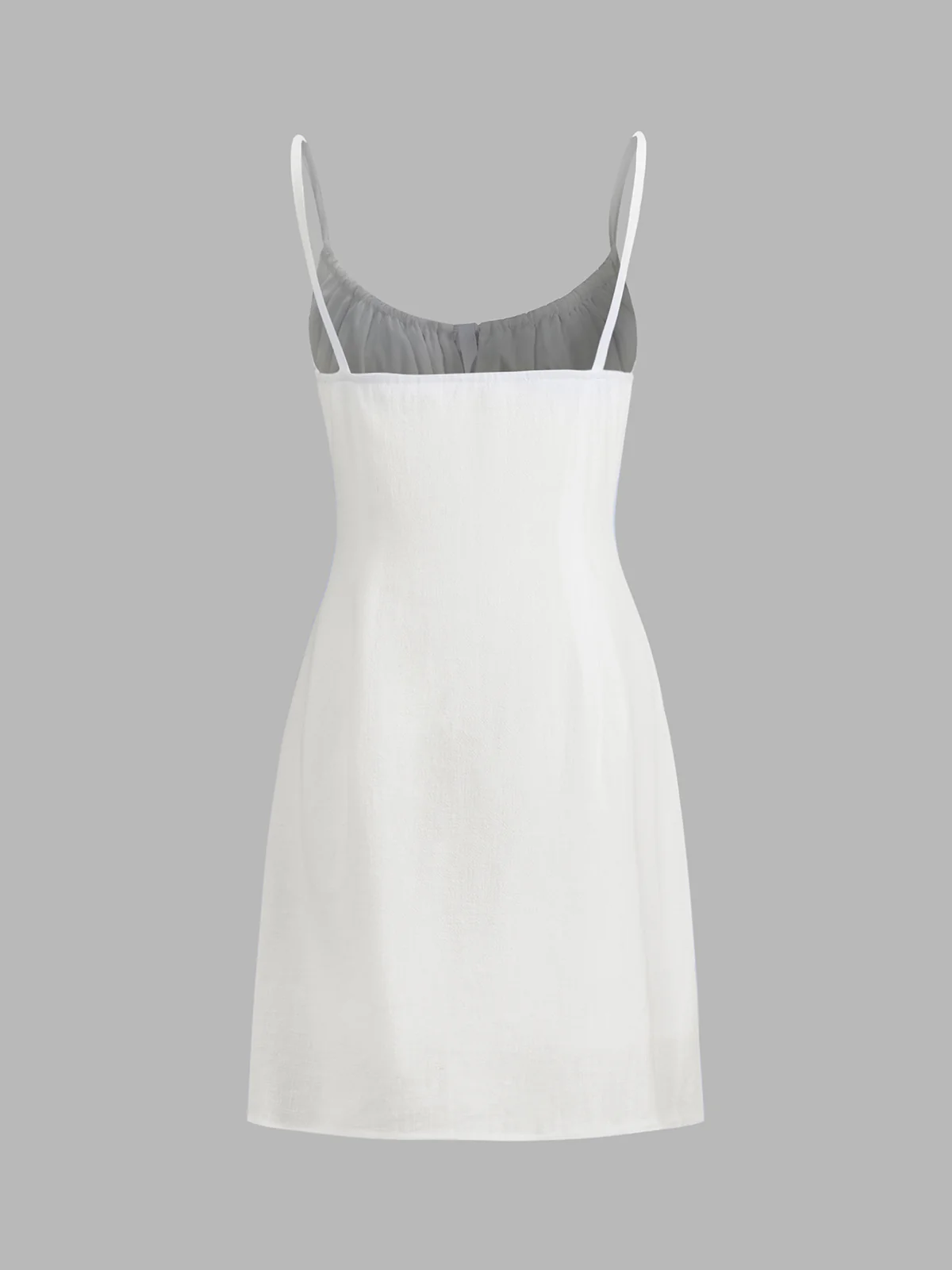Darling Linen Plain Mini Dress - Image 3