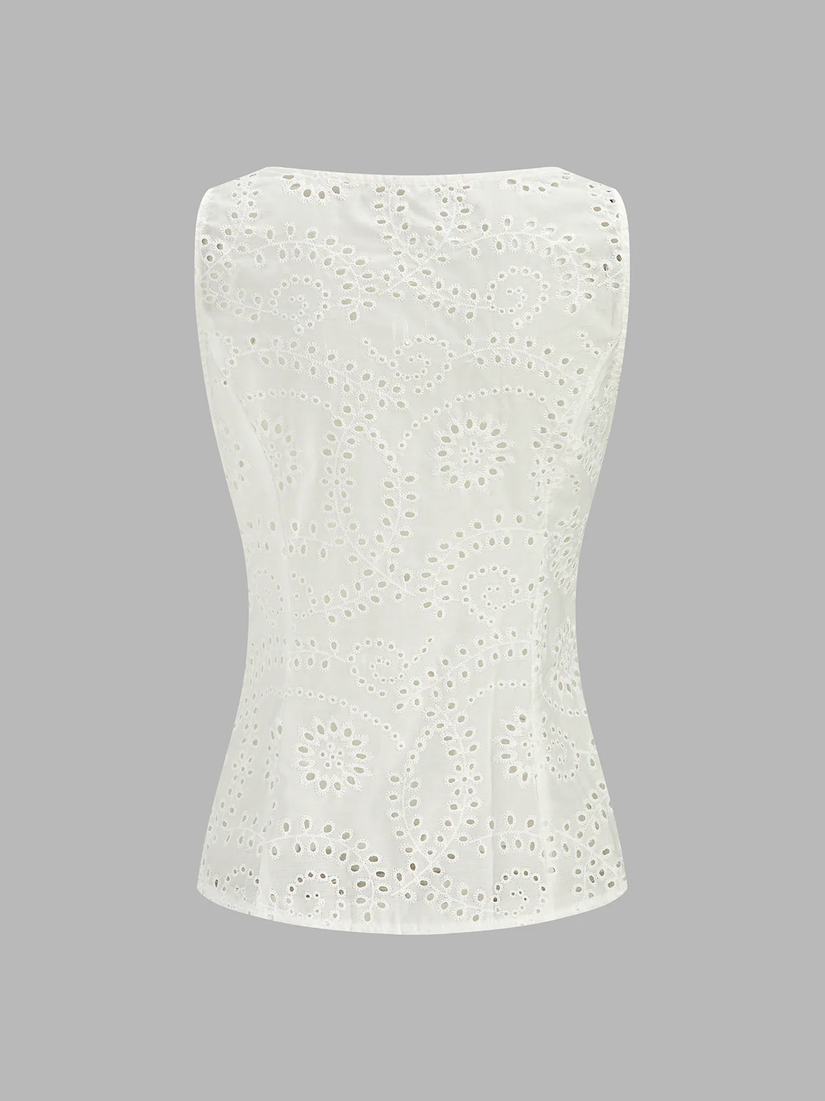 Eyelet Embroidered Tank Top & Shorts Set - Image 3