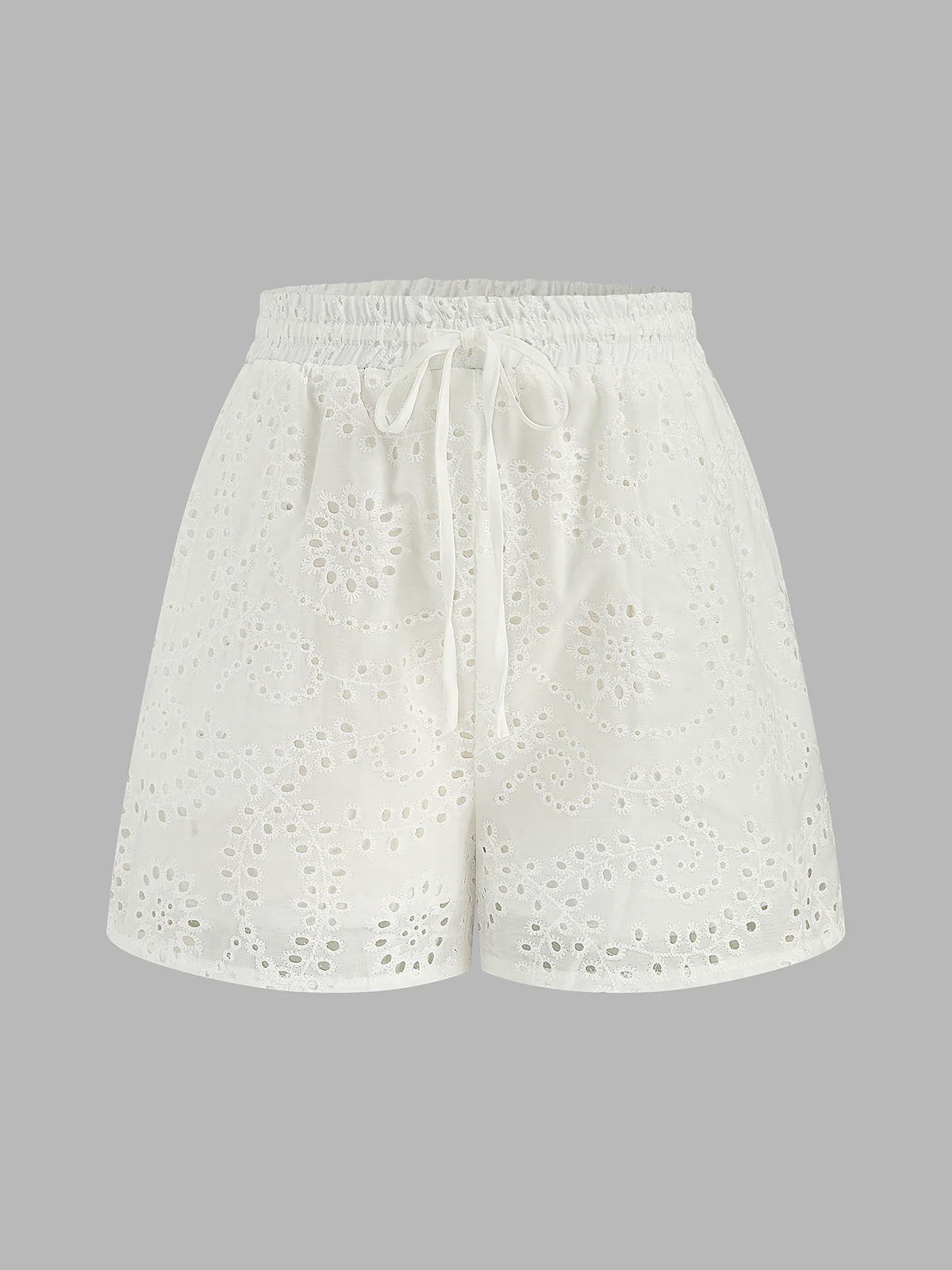 Eyelet Embroidered Tank Top & Shorts Set - Image 4