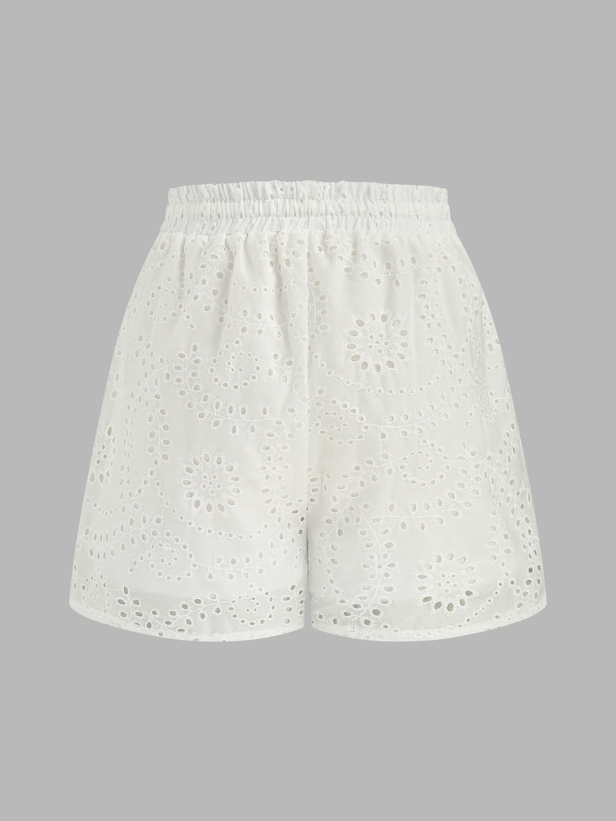 Eyelet Embroidered Tank Top & Shorts Set - Image 5