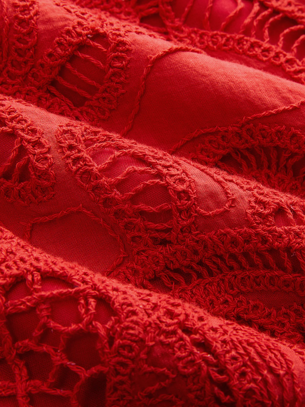 Eyelet Embroidery Button-Up Shirt - Image 4