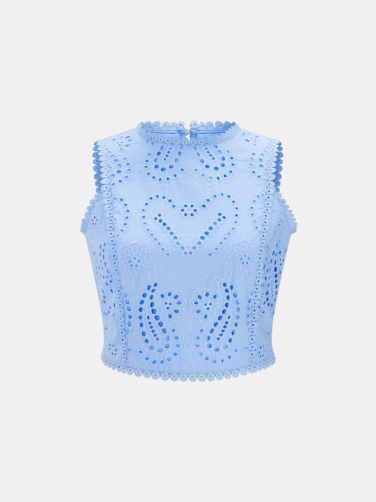 Eyelet Embroidery Top & Maxi Skirt Set - Image 5