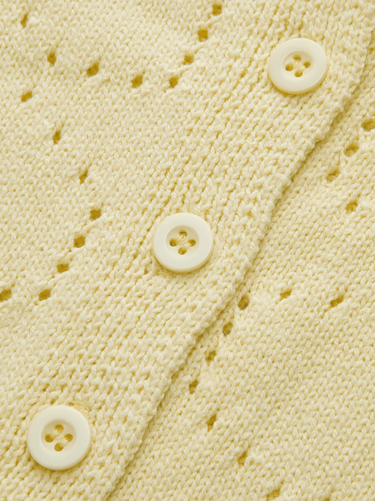 Eyelet Knit Short Sleeve Cardigan - Image 3