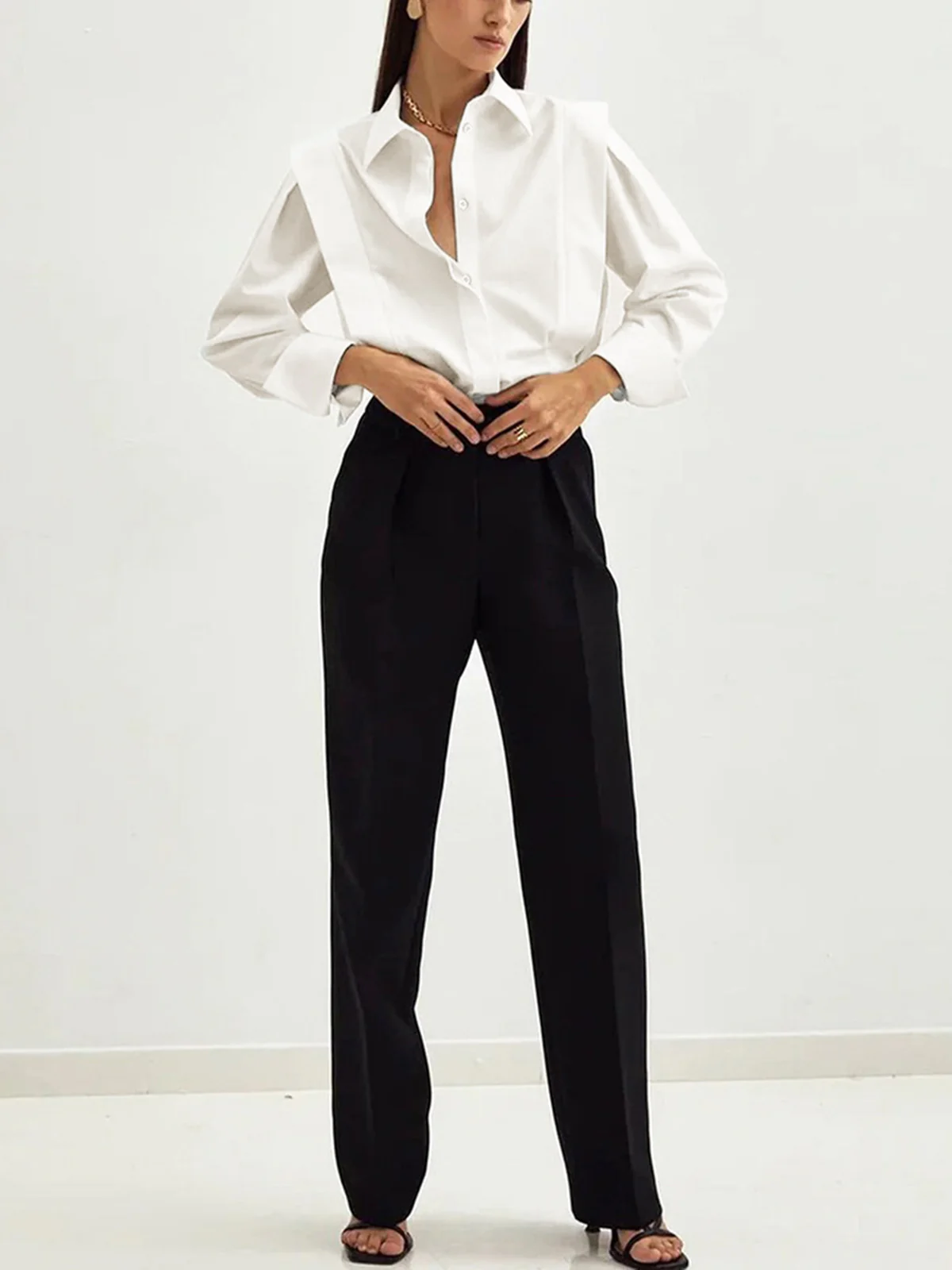 Oversized Button Down Shirt - Image 3