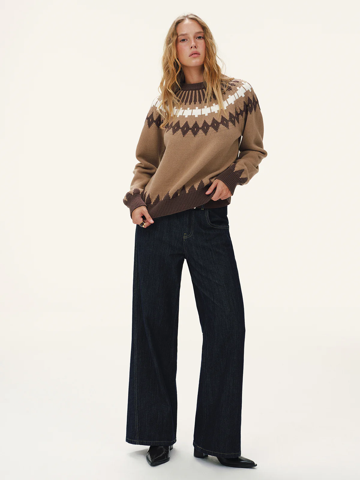 Fair Isle Knitted Sweater - Image 4