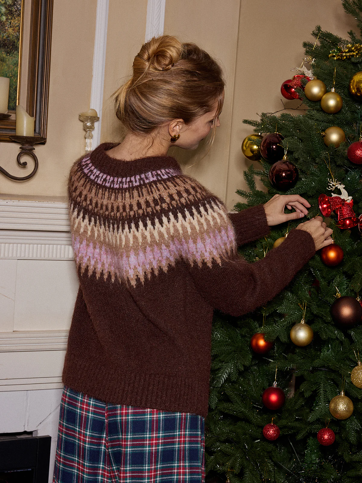 Fair Isle Wool Blend Cardigans - Image 6