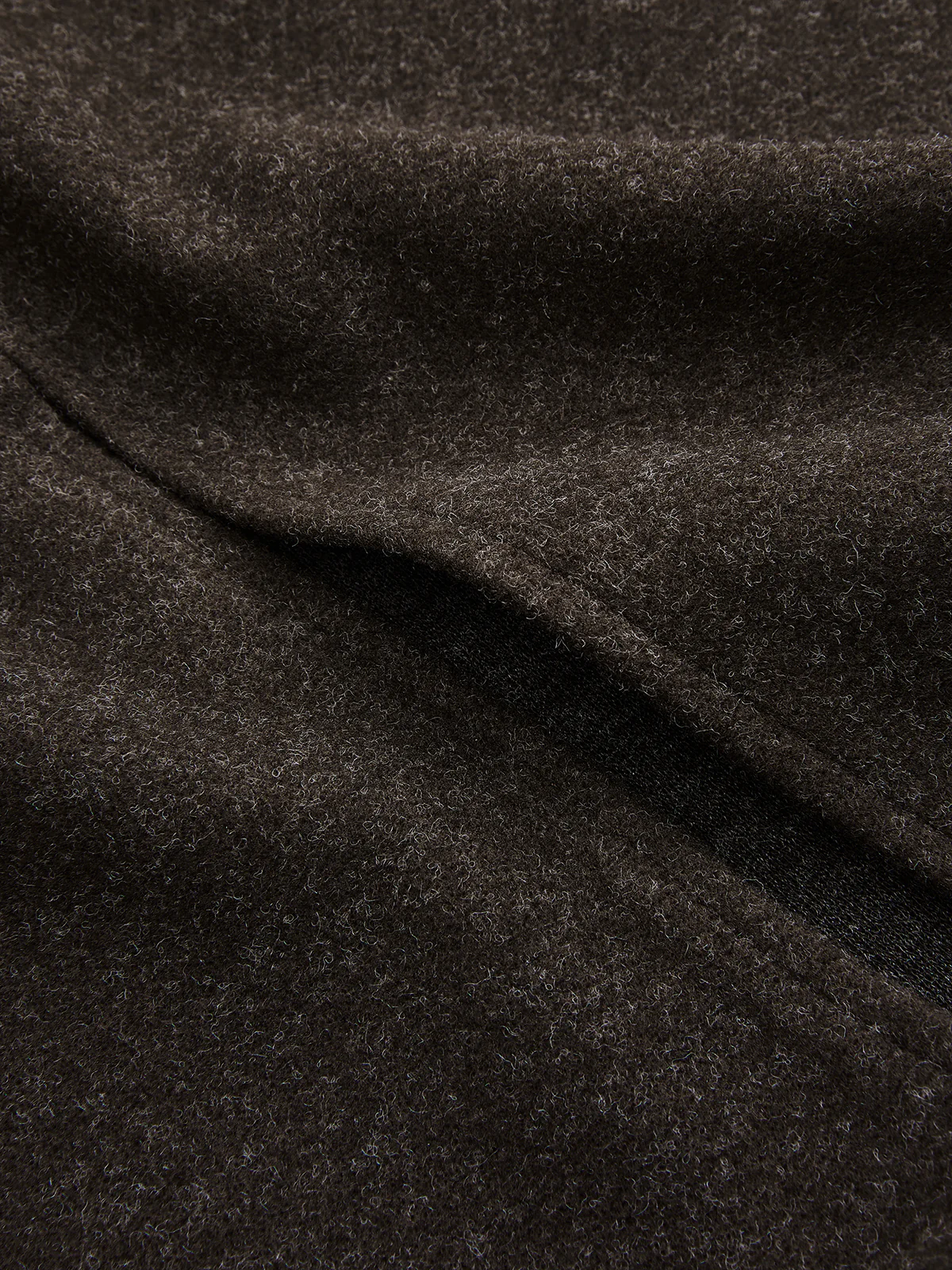 Faux Cashmere Belted Slit Pencil Skirt - Image 4