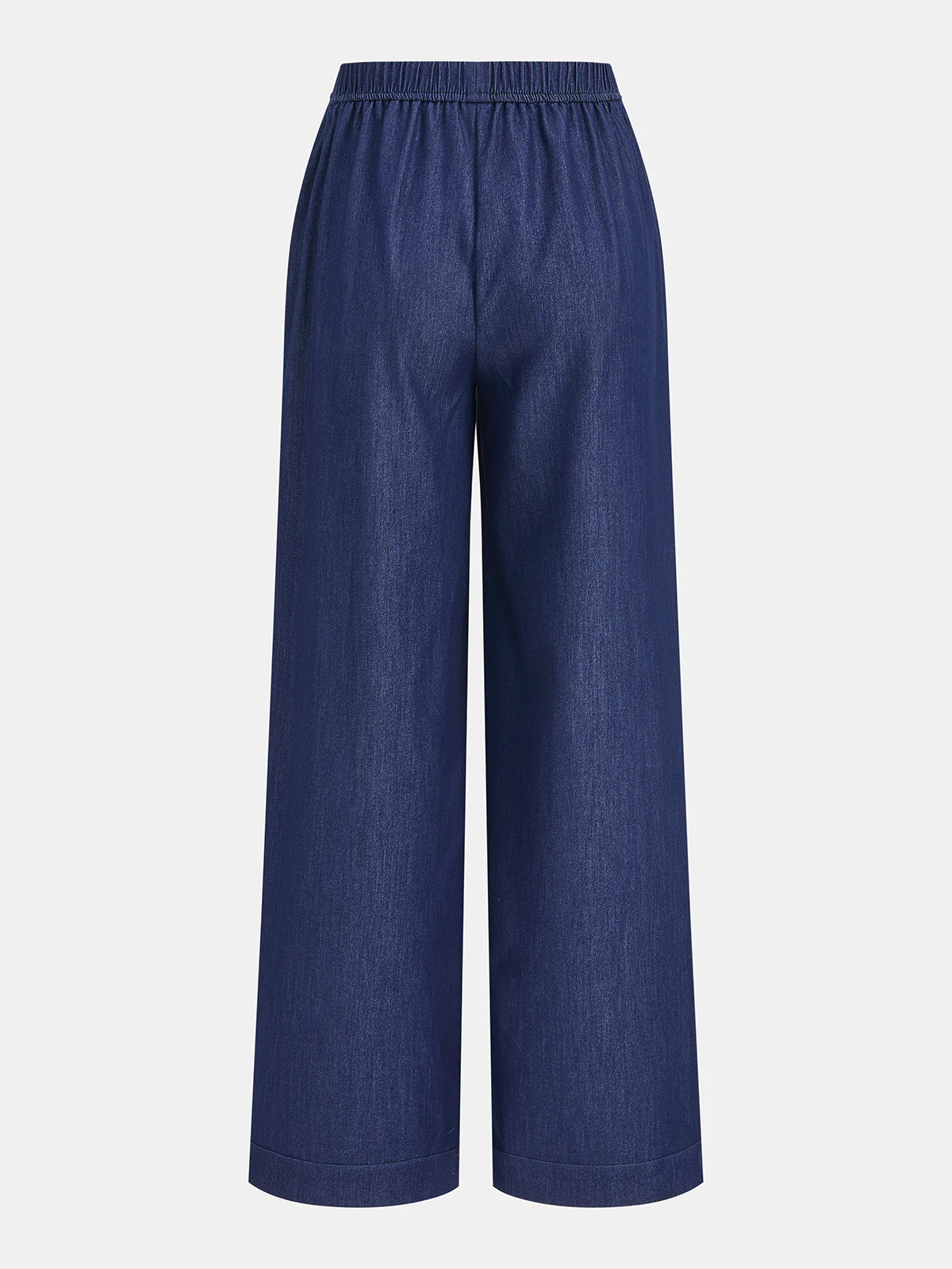 Faux Denim Tie-Waist Vest & Pants Set - Image 6