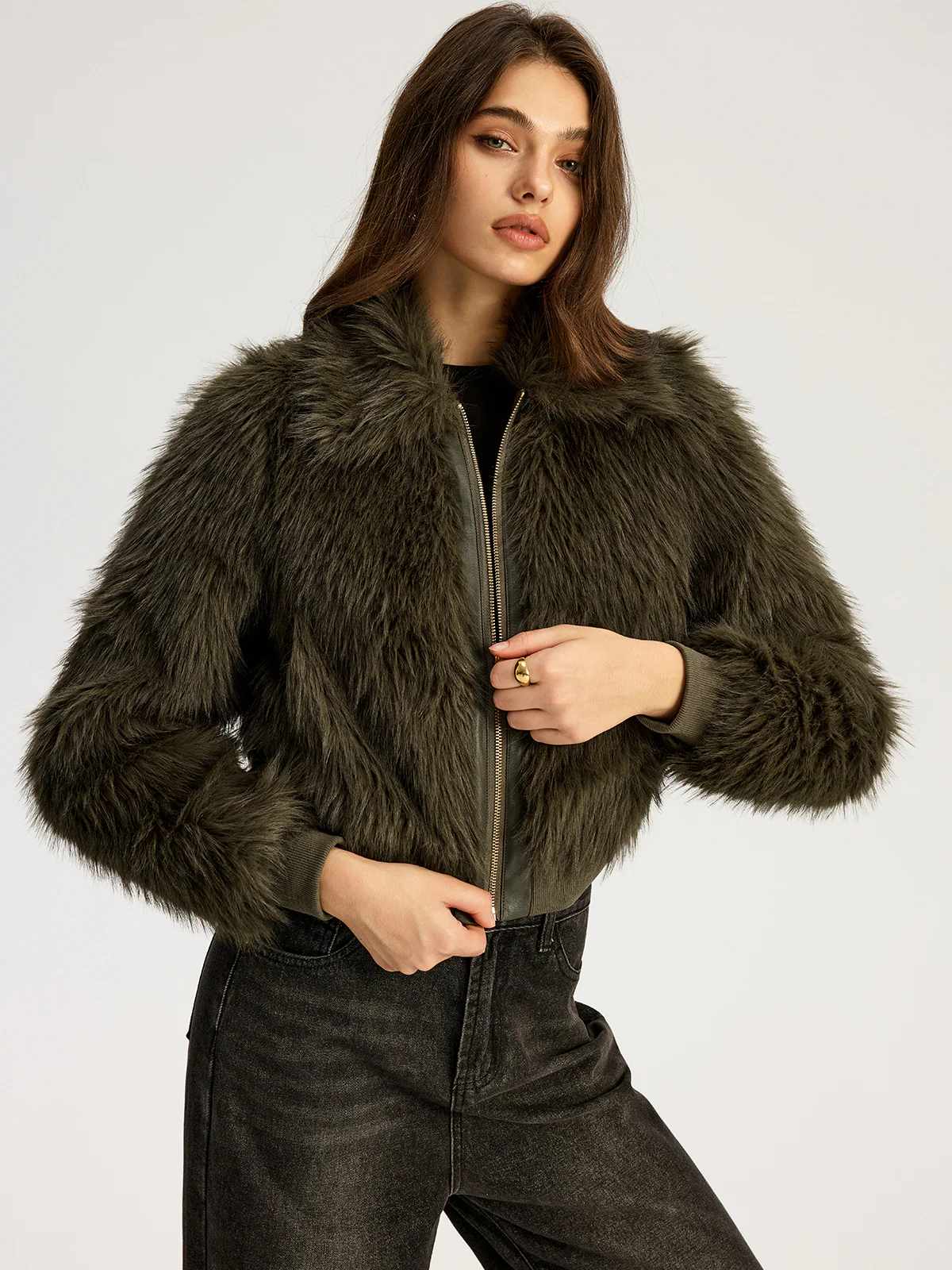 Faux Fur Jacket - Image 4