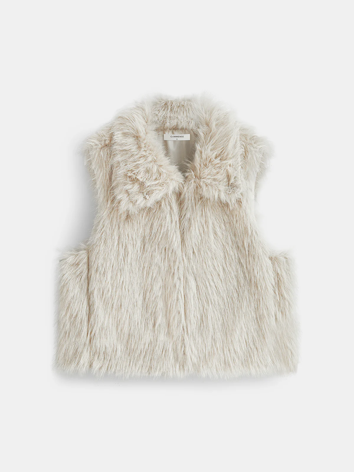 Faux Fur Turtleneck Vest - Image 2