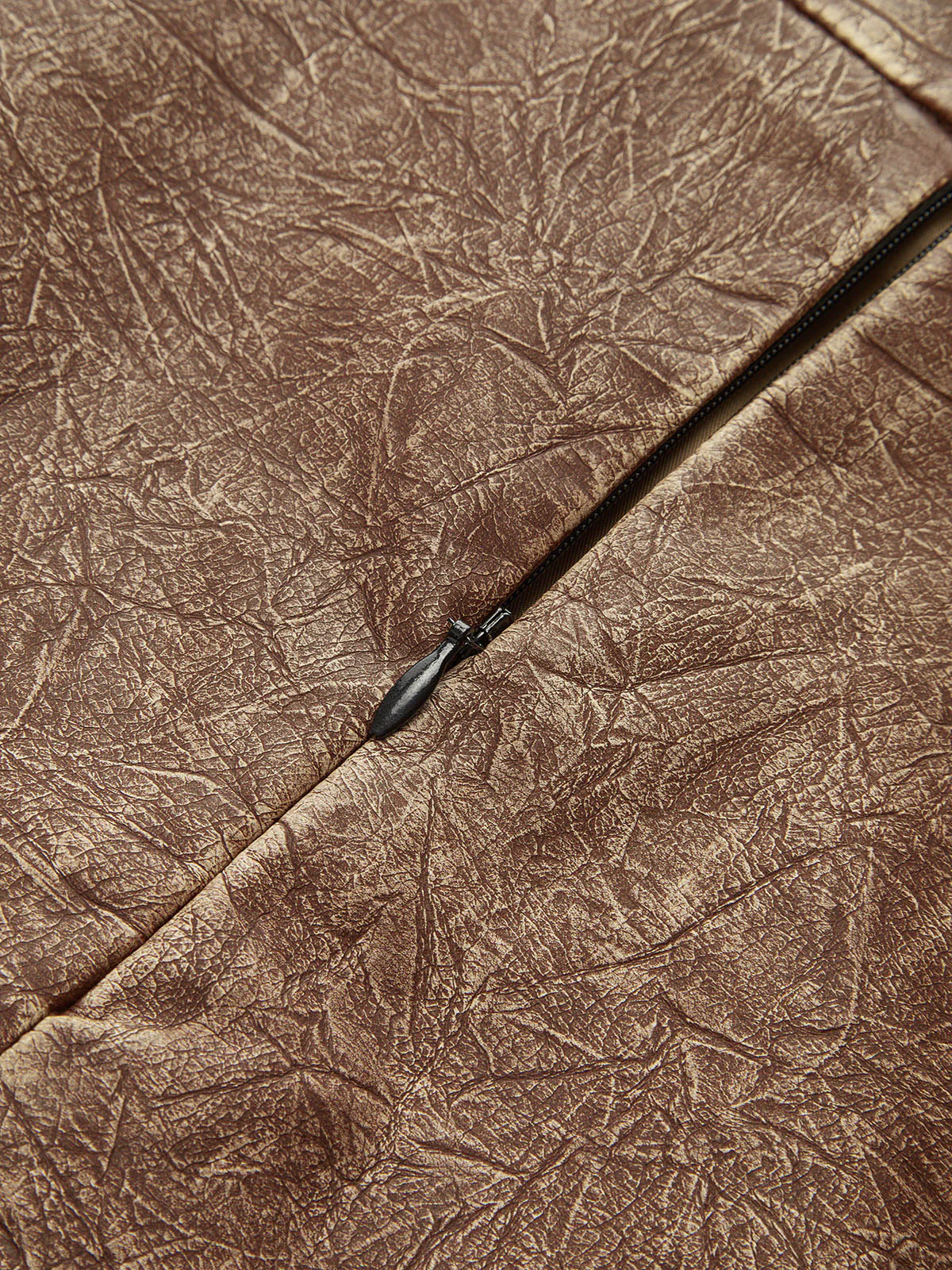 Faux Leather Belted Mini Skirt - Image 4