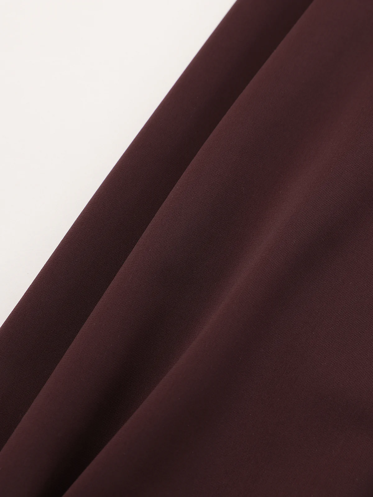 Faux Leather Panel Lantern Sleeve Blouse - Image 3