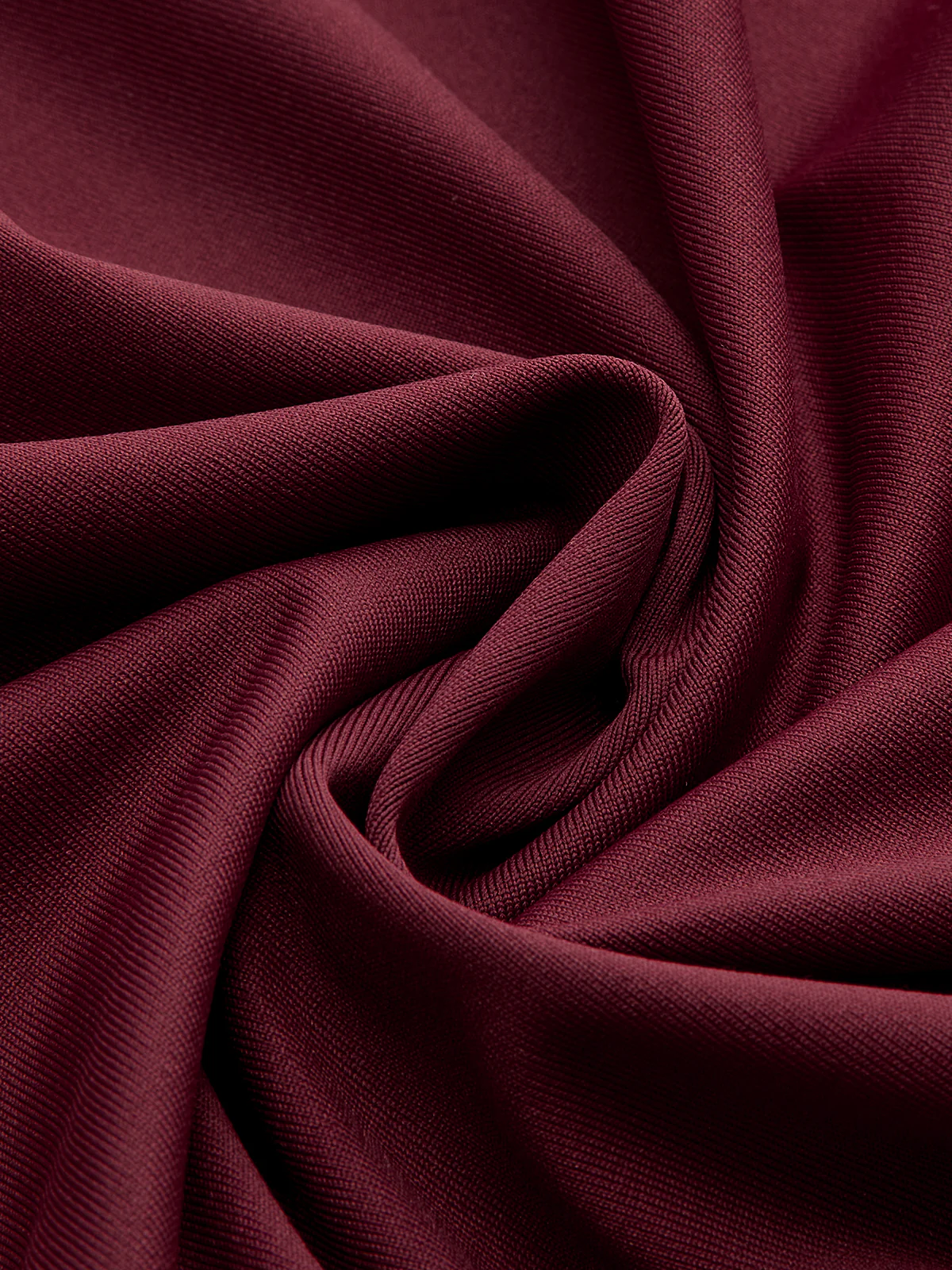 Faux Leather Panel Ruched Midi Skirt - Image 3