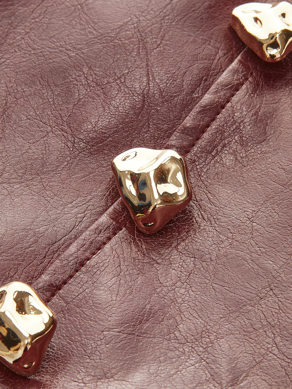 Faux Leather Pleated Panel Mini Skirt - Image 9