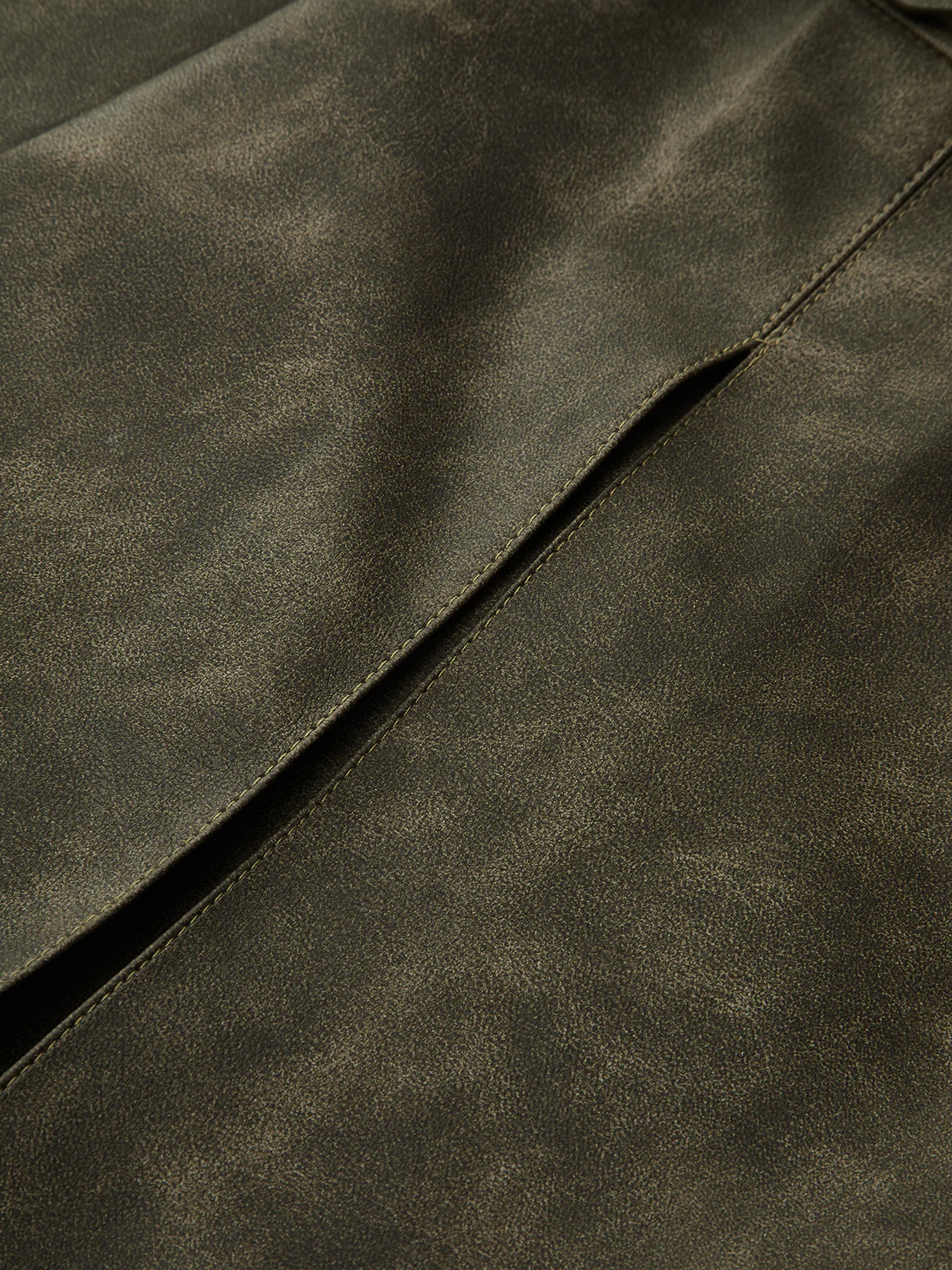 Faux Leather Pleated Shorts - Image 4