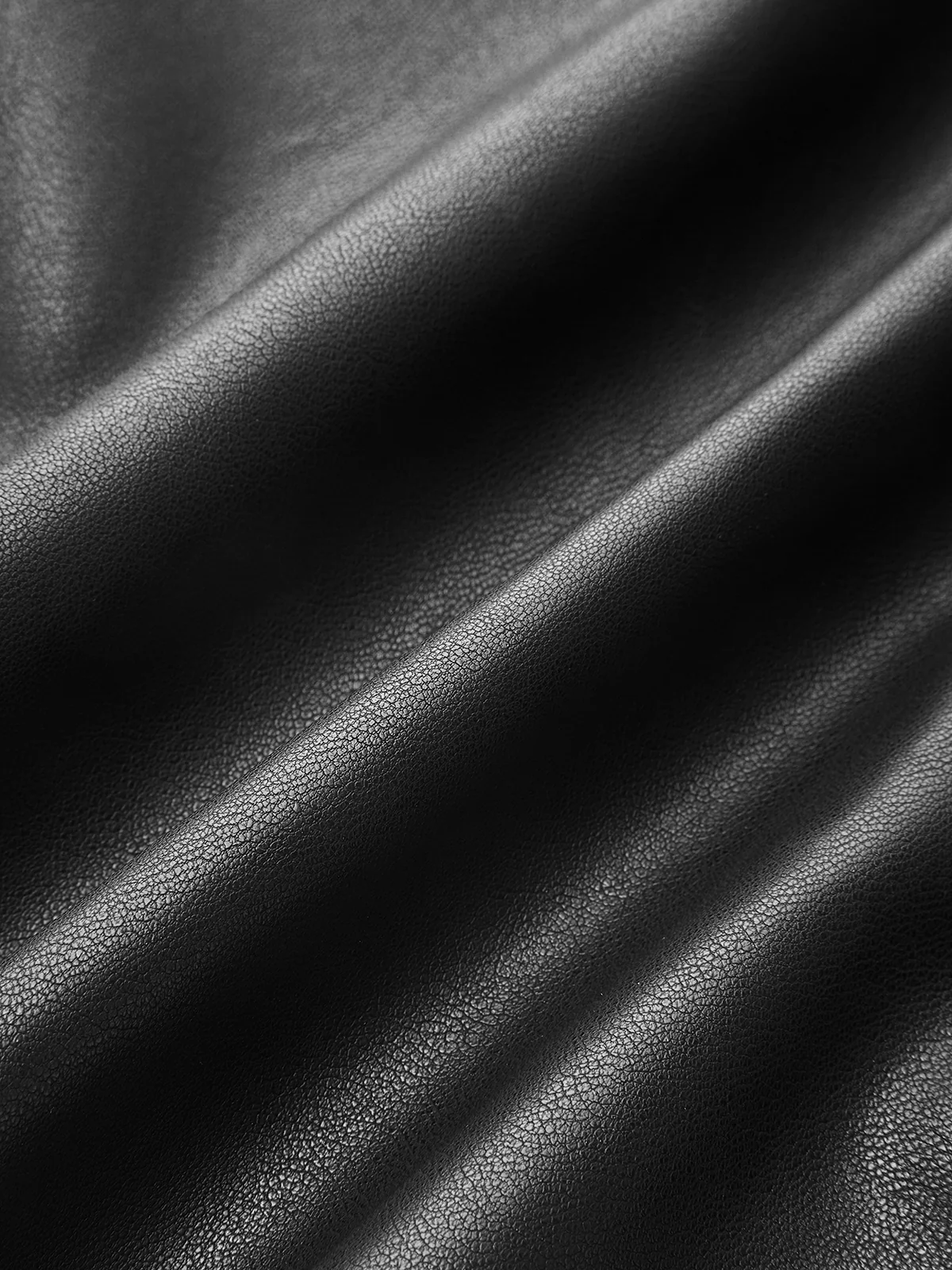 Faux Leather Ring Accent Asymmetric Skirt - Image 4