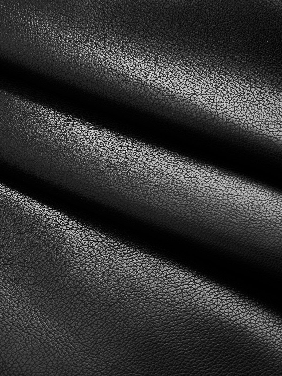 Faux Leather Ruched Pleated Mini Skirt - Image 3